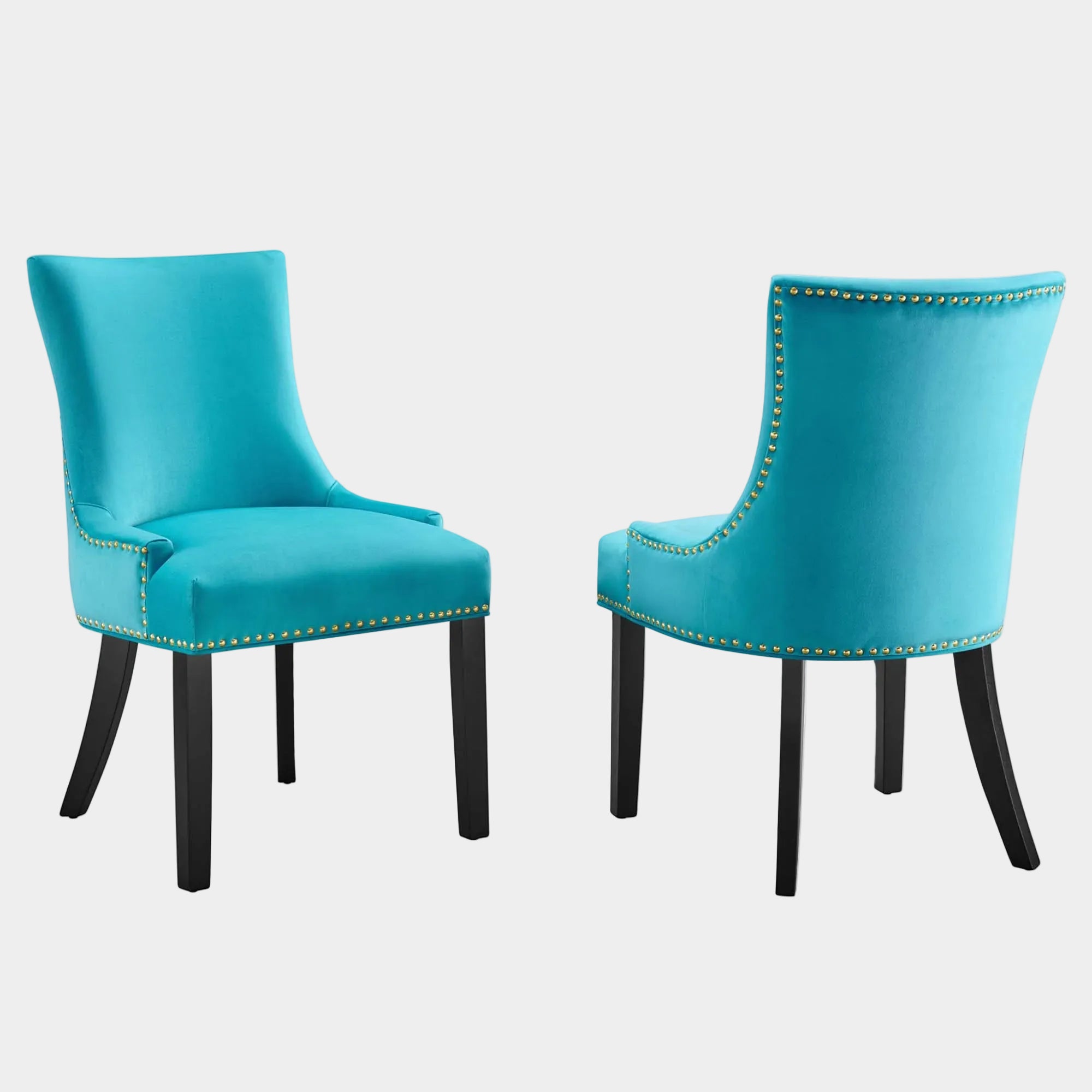 Marquis Performance Velvet Dining Chairs Set of 2