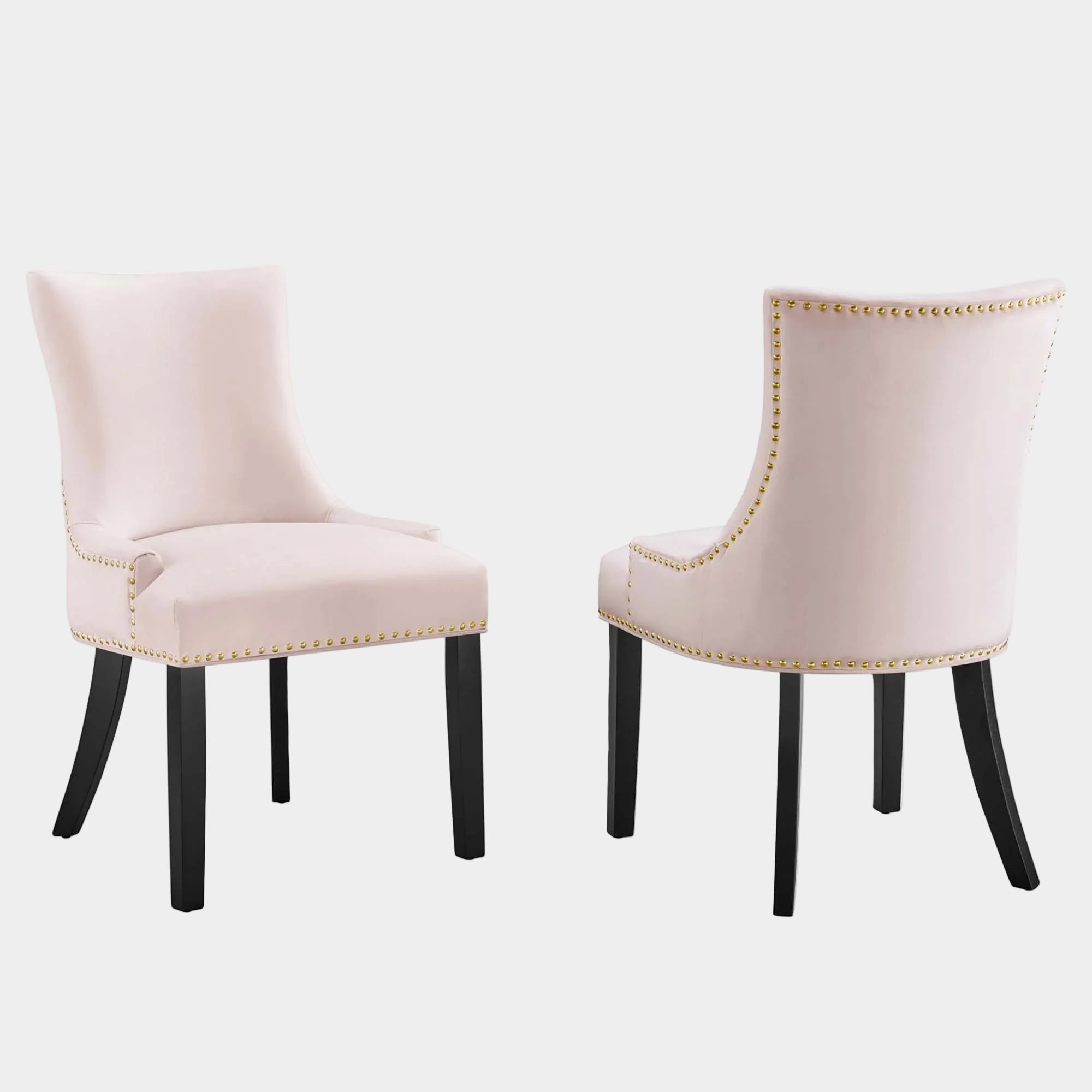 Marquis Performance Velvet Dining Chairs Set of 2