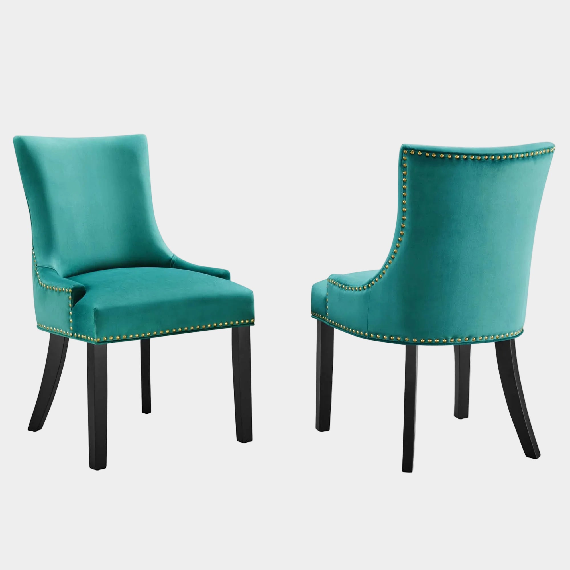 Marquis Performance Velvet Dining Chairs Set of 2
