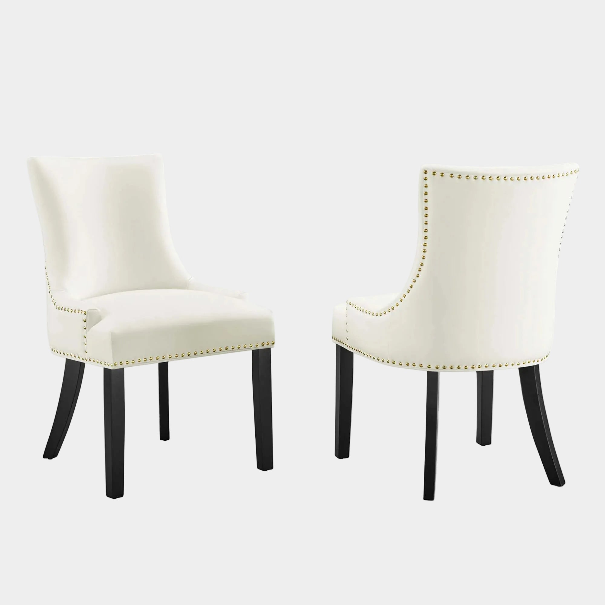 Marquis Performance Velvet Dining Chairs Set of 2