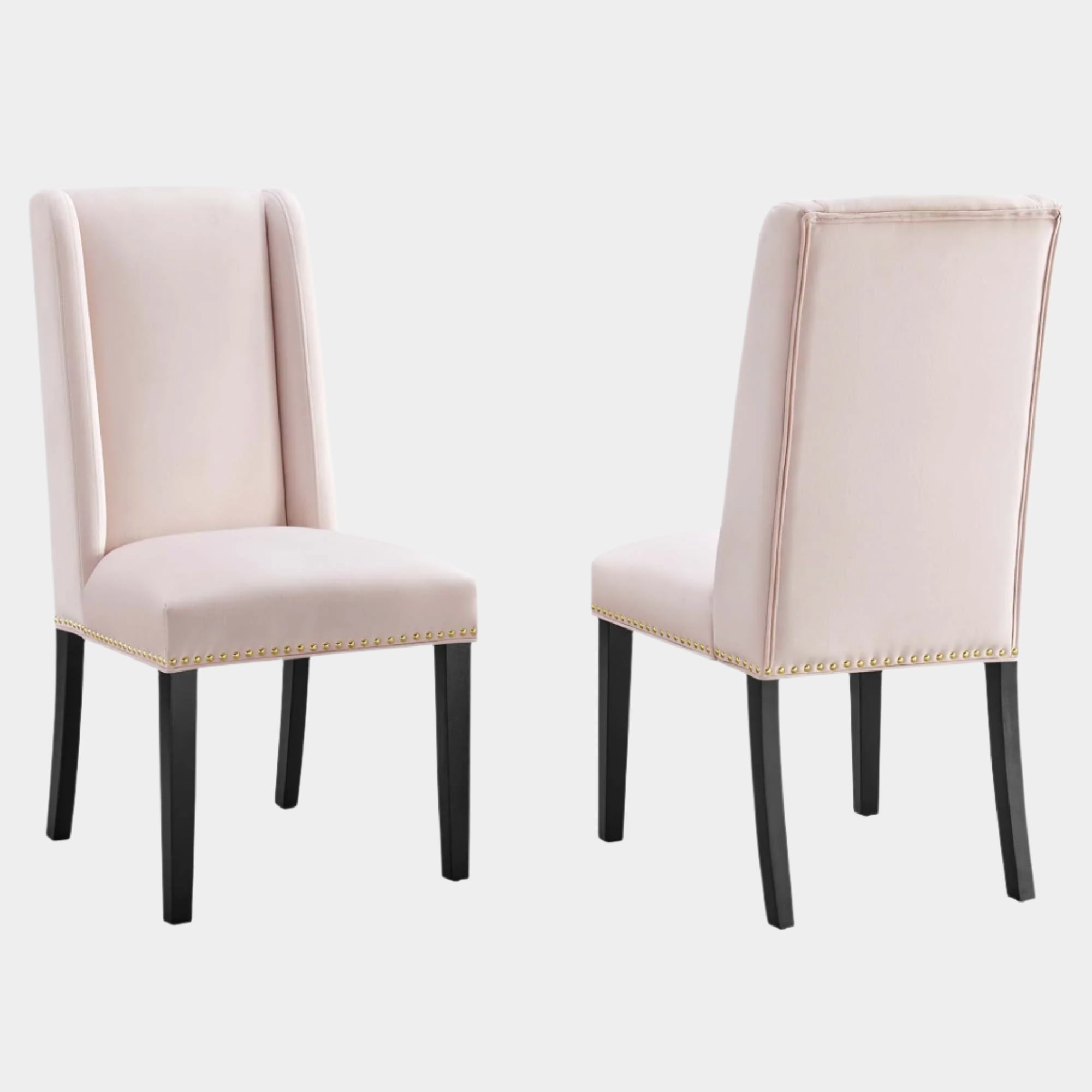 Baron Performance Velvet Dining Chairs - Set of 2