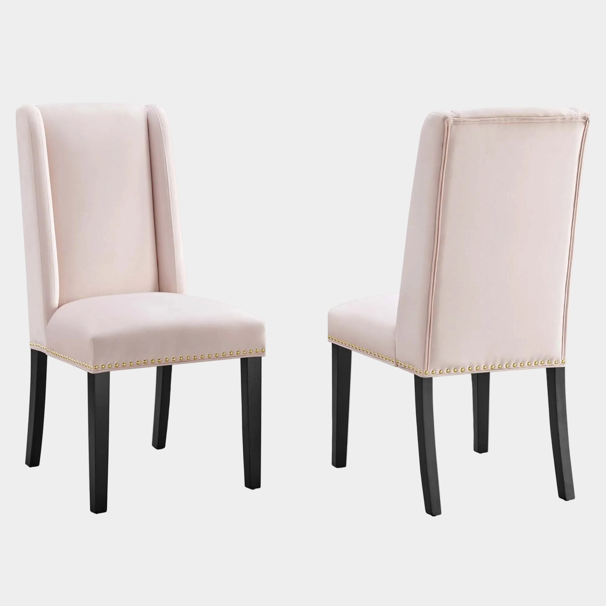 Baron Performance Velvet Dining Chairs Set of 2