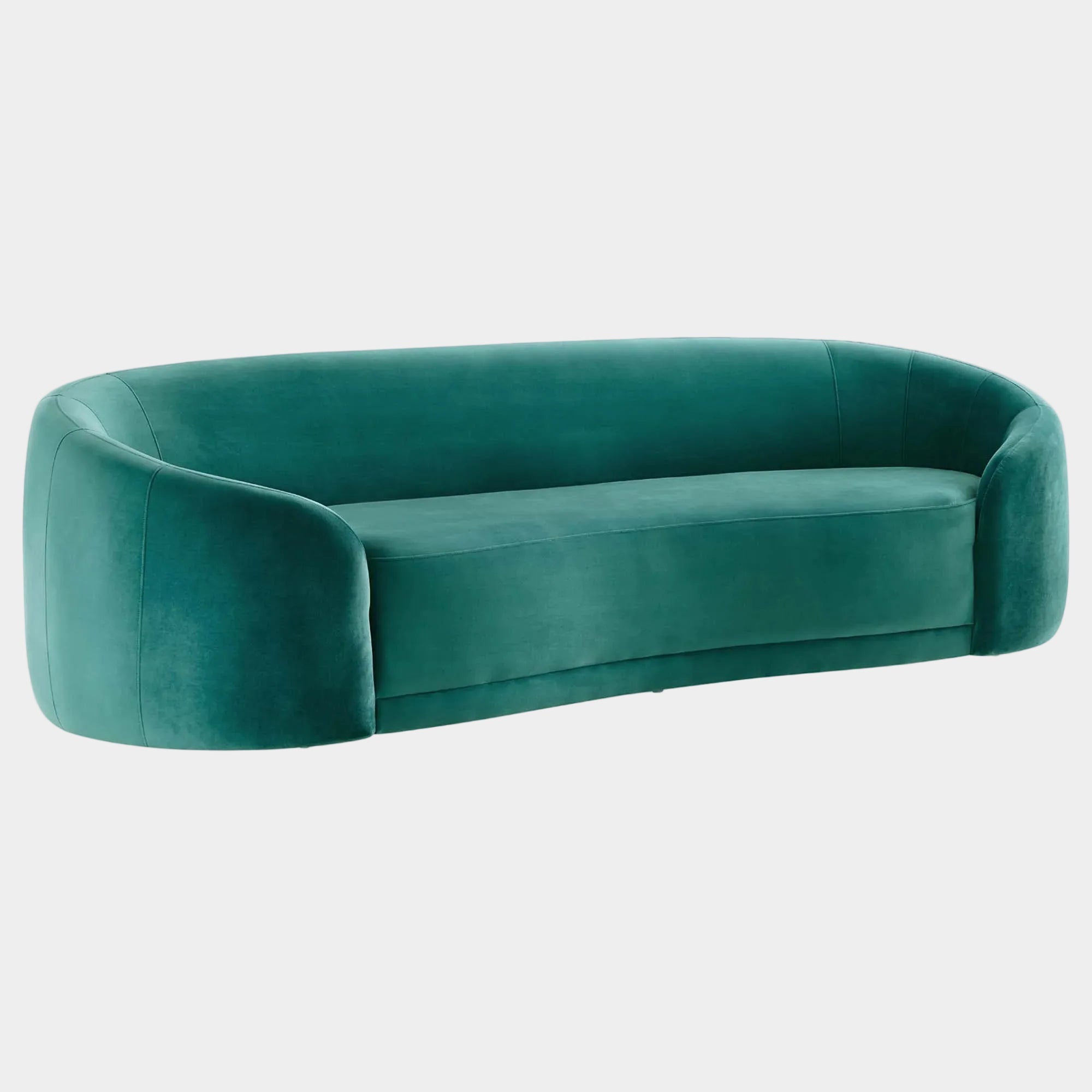 Contessa Performance Velvet Sofa in Teal