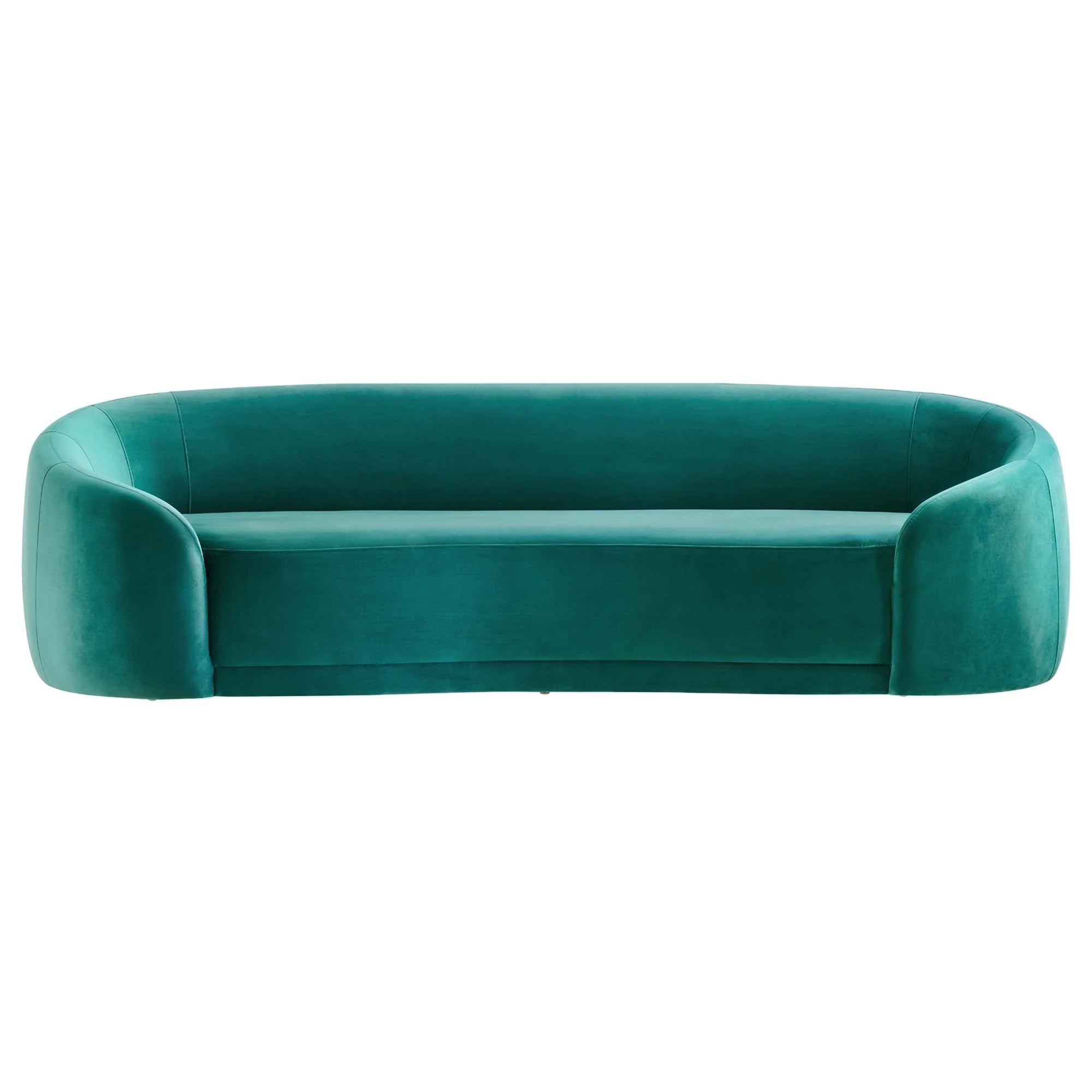 Contessa Performance Velvet Sofa in Teal