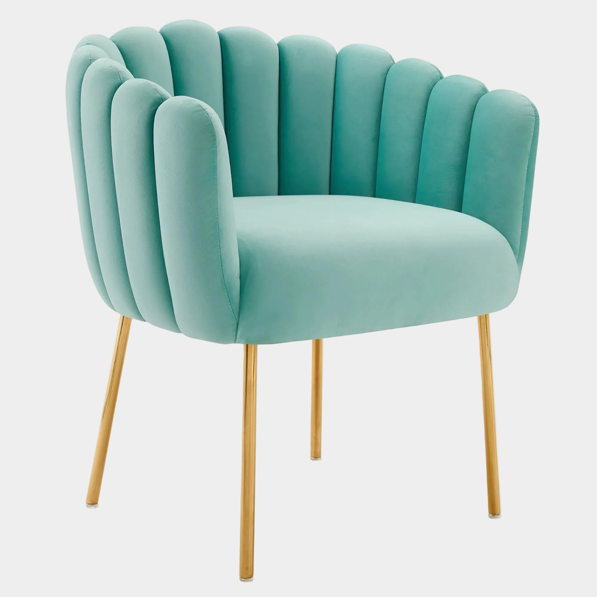 Sanna Channel Tufted Performance Velvet Armchair
