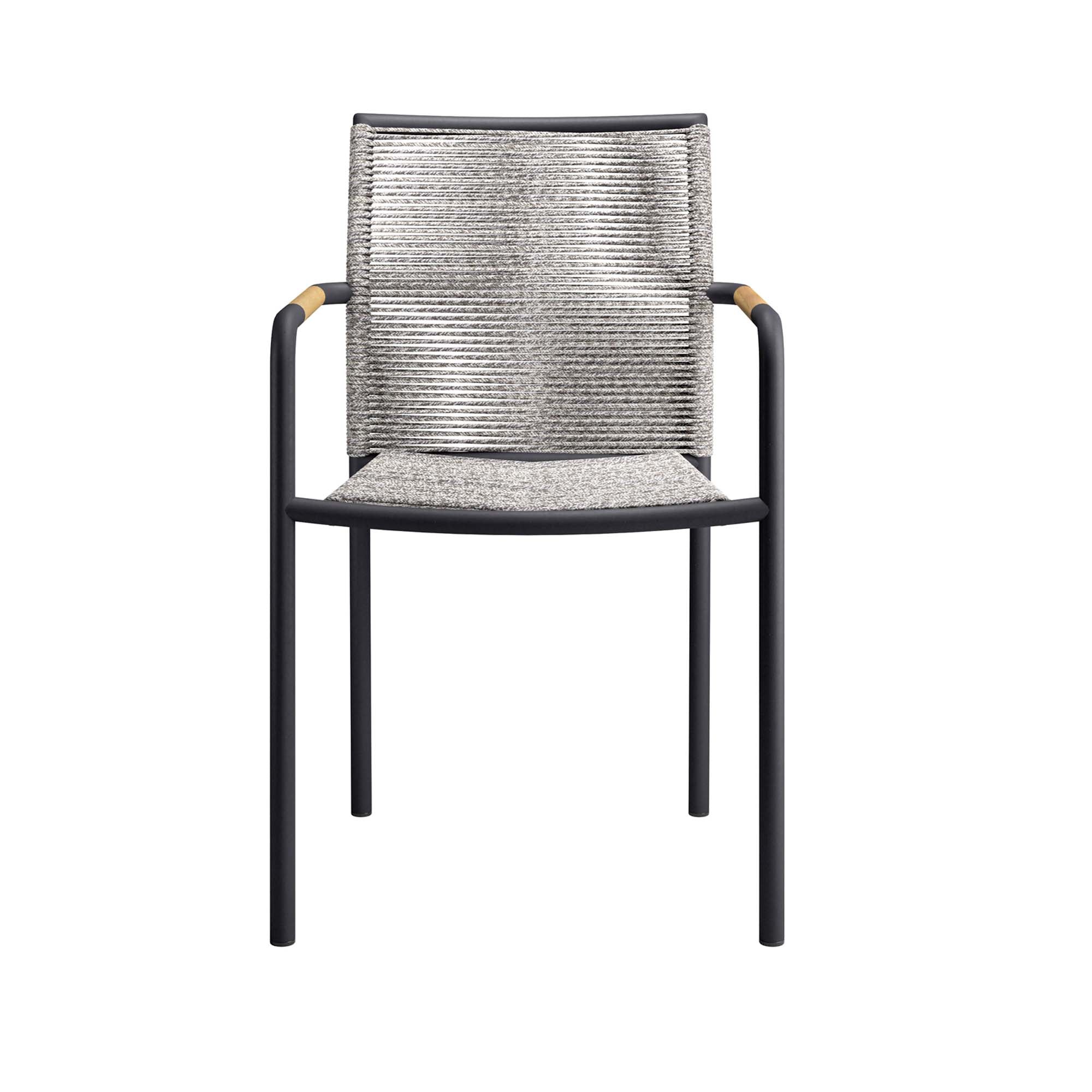 Serenity Outdoor Patio Armchairs Set of 2 in Light Gray