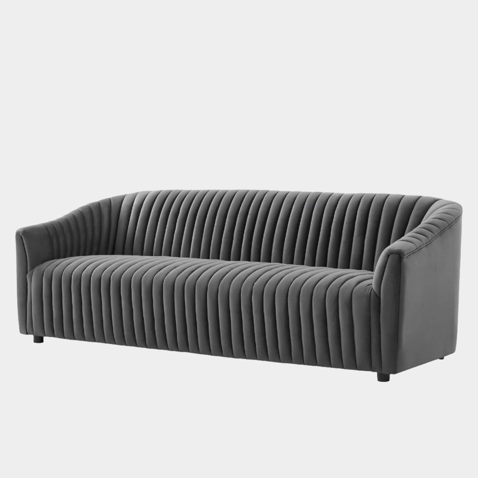 Alpha Velvet Tufted Sofa