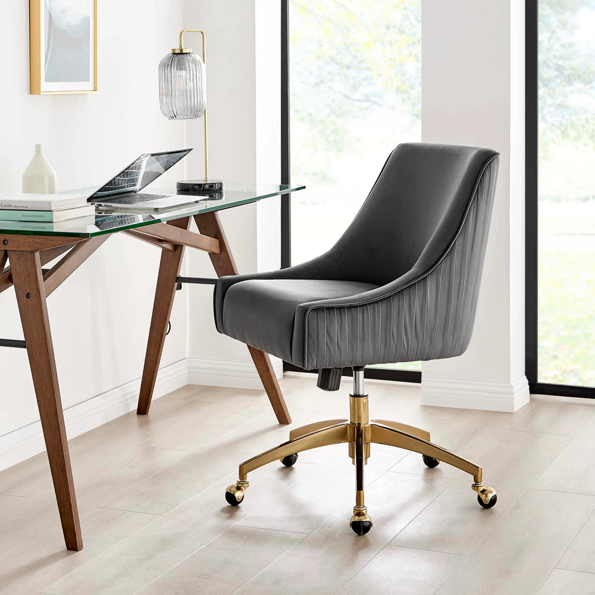 Chaise de bureau Discern Performance en velours
