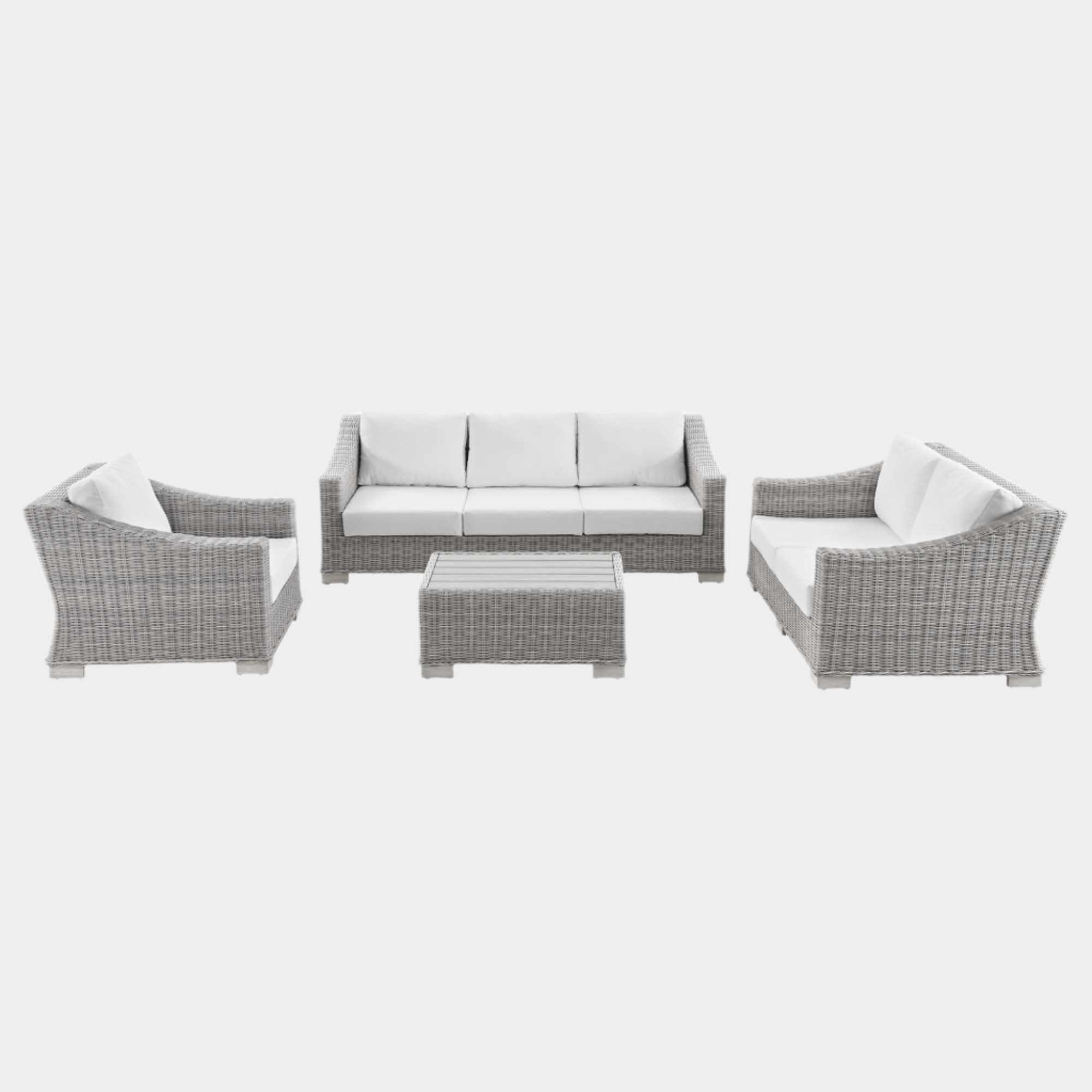 Conway 4-Piece Outdoor Patio Wicker Rattan Furniture Set
