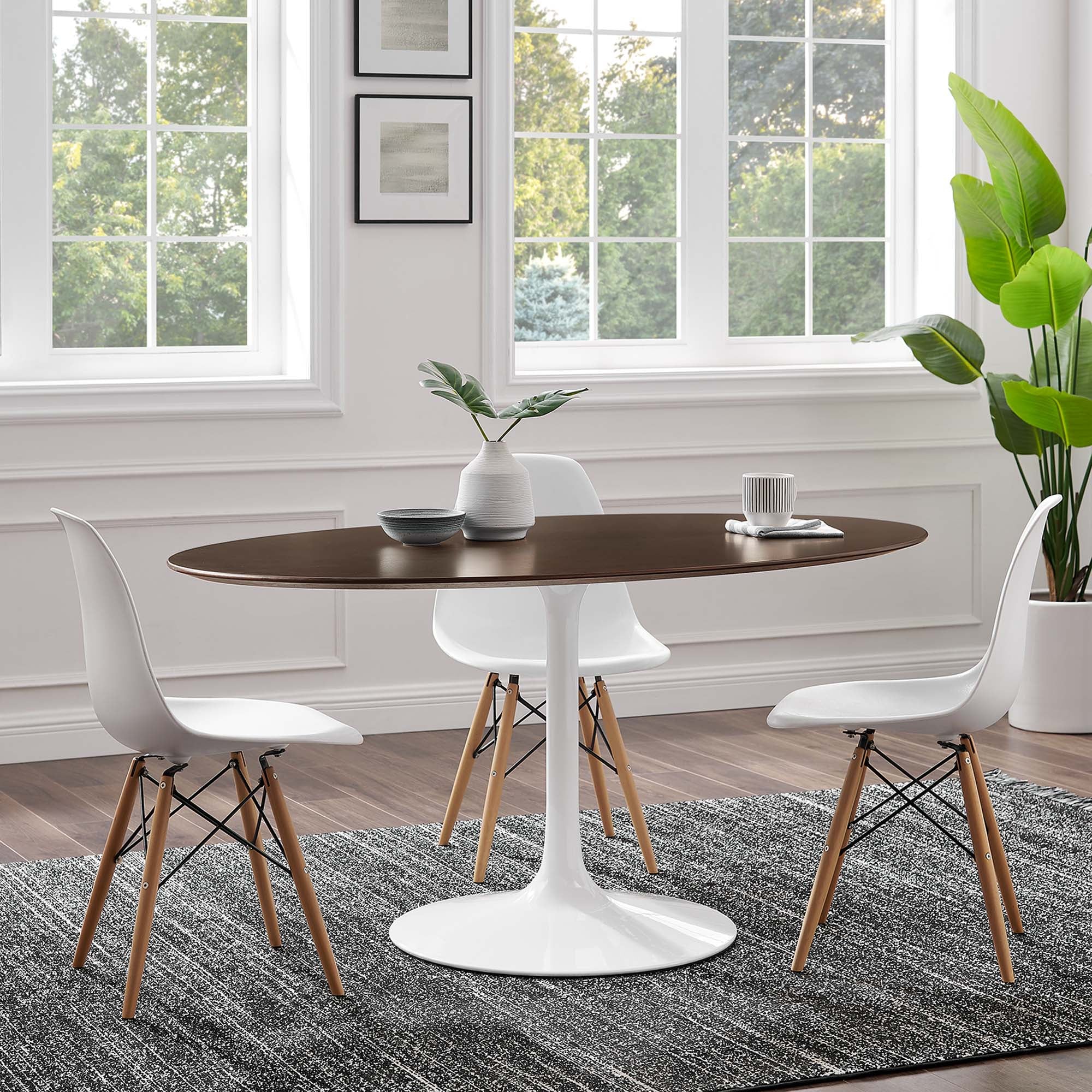 Lippa Oval Wood Dining Table