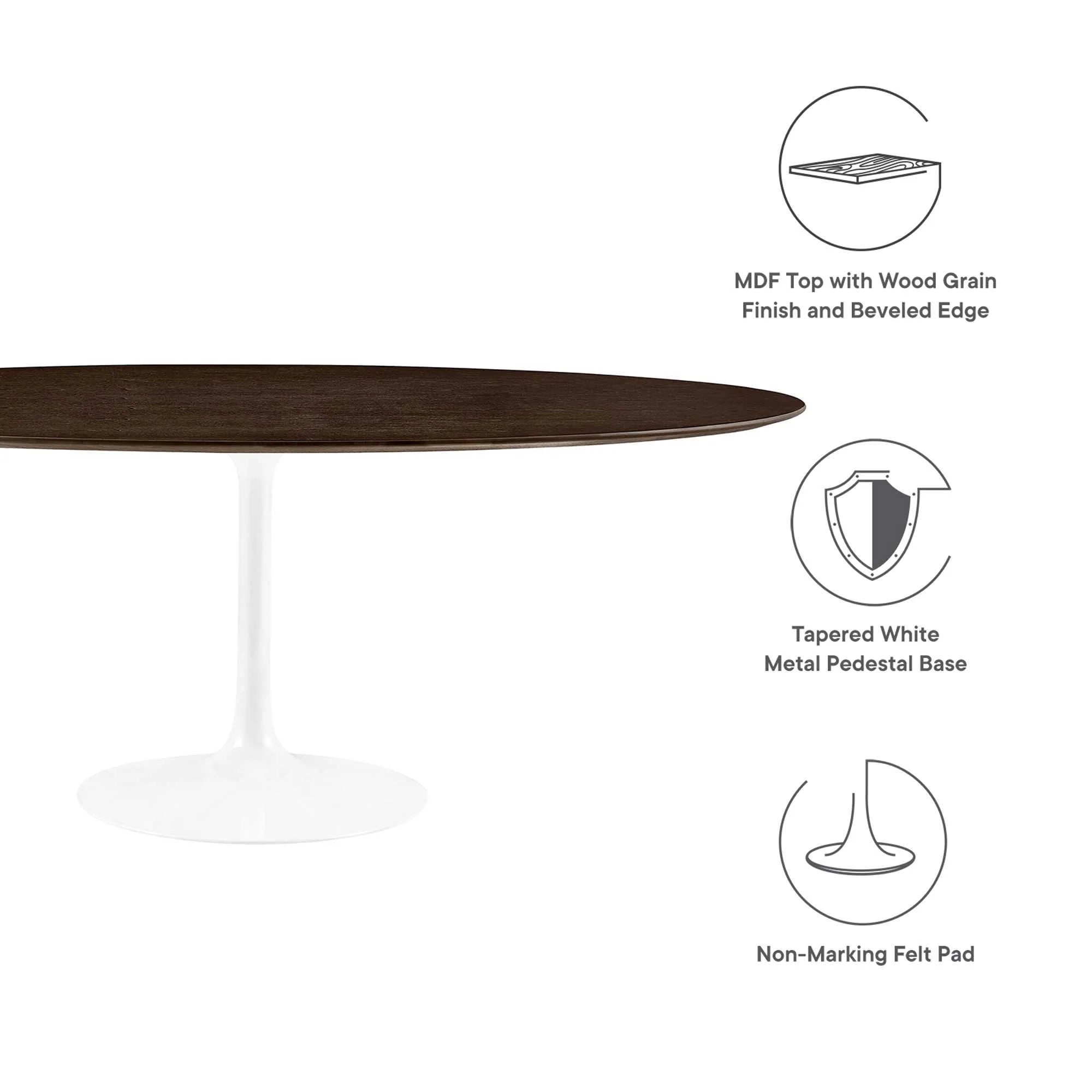 Lippa Oval Wood Dining Table