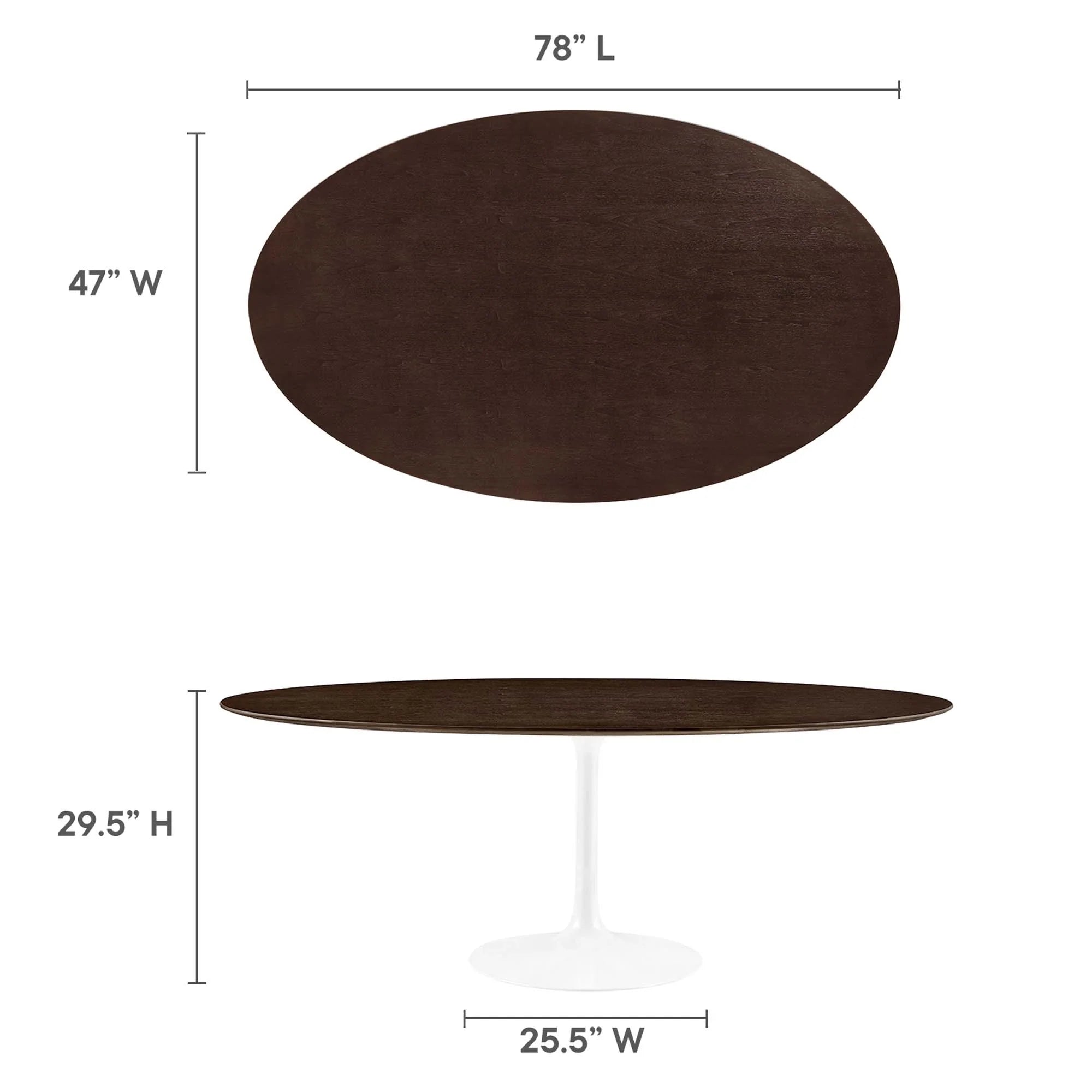 Lippa Oval Wood Dining Table