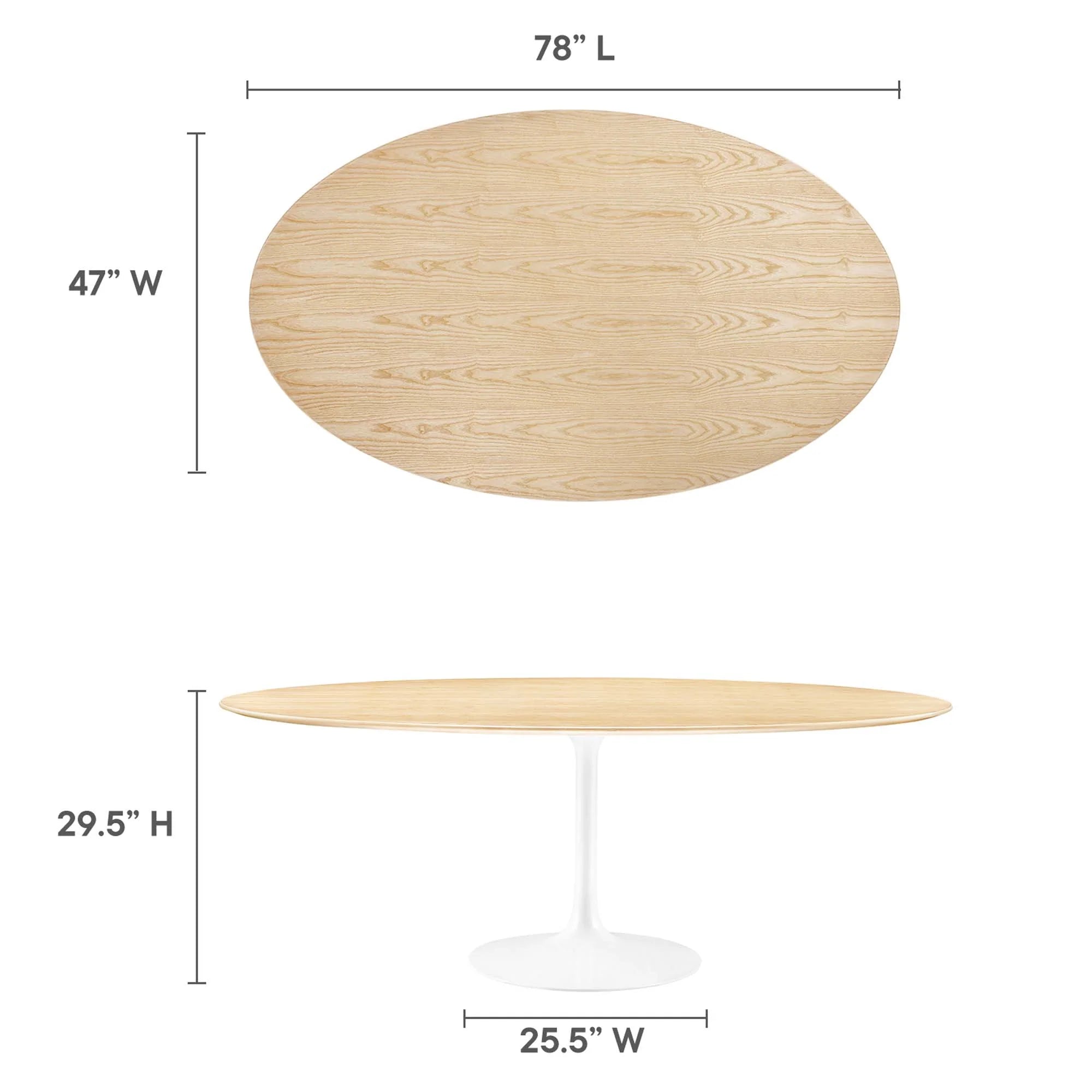 Lippa Oval Wood Dining Table