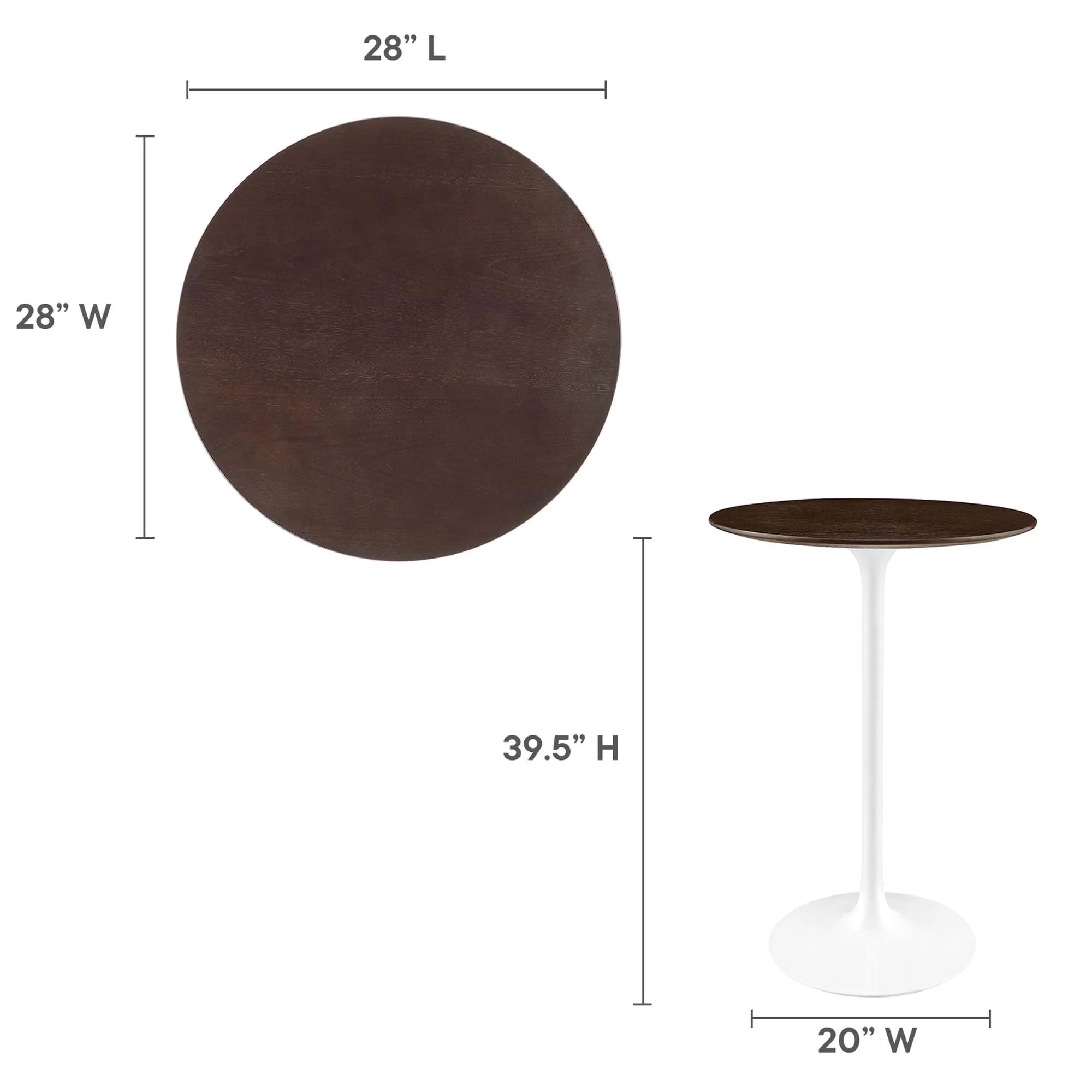 Table à manger rectangulaire en bois Lippa