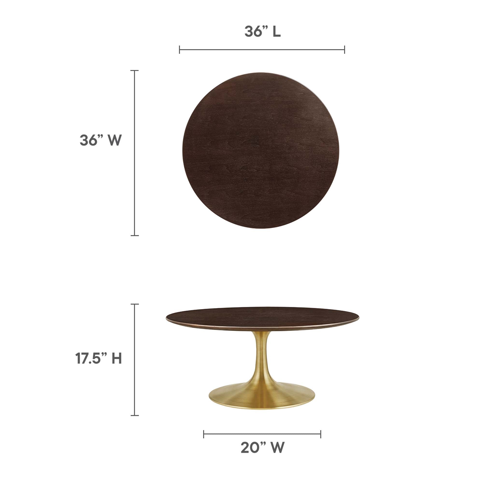 Lippa 36" Round Wood Coffee Table