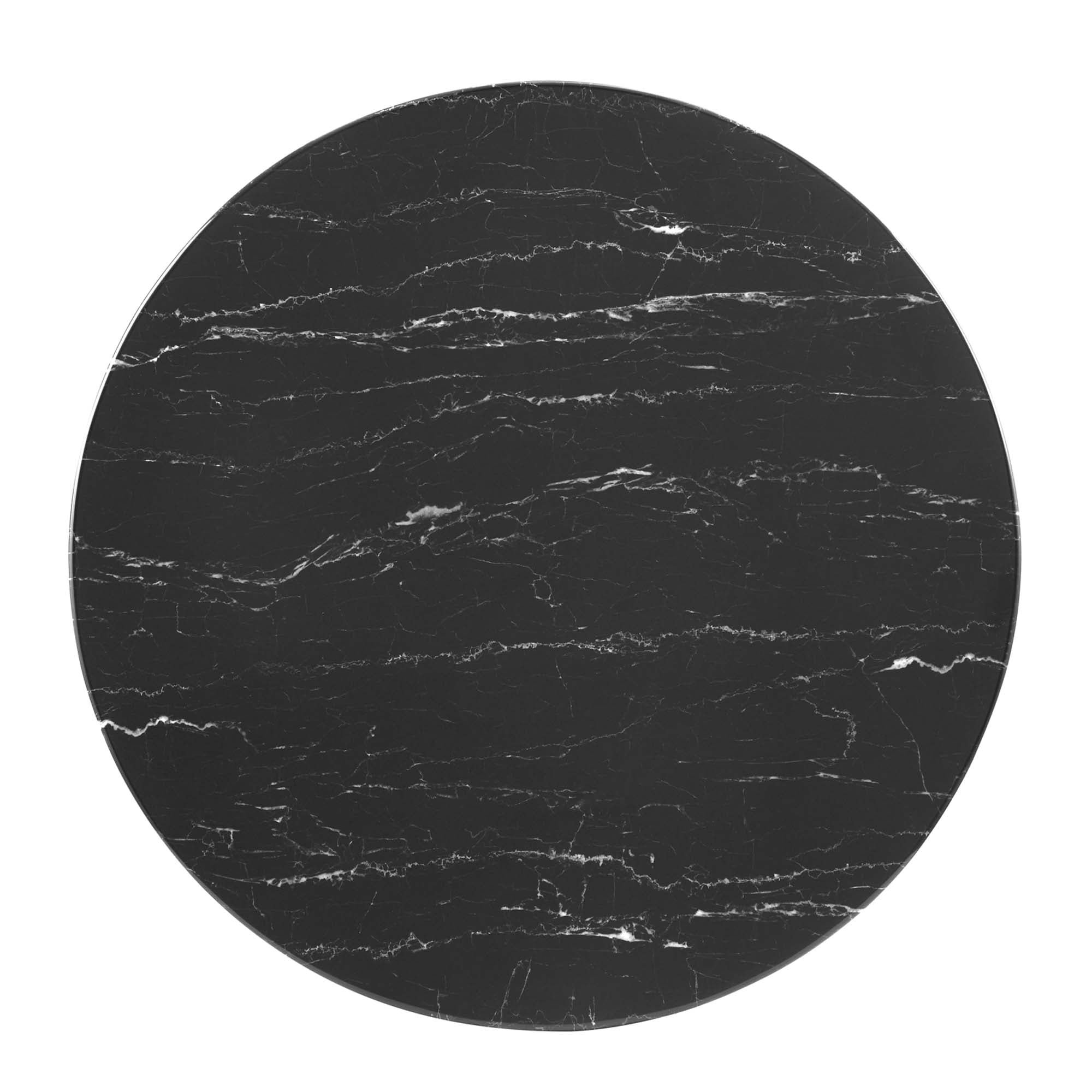 Lippa 36" Round Faux Marble Coffee Table