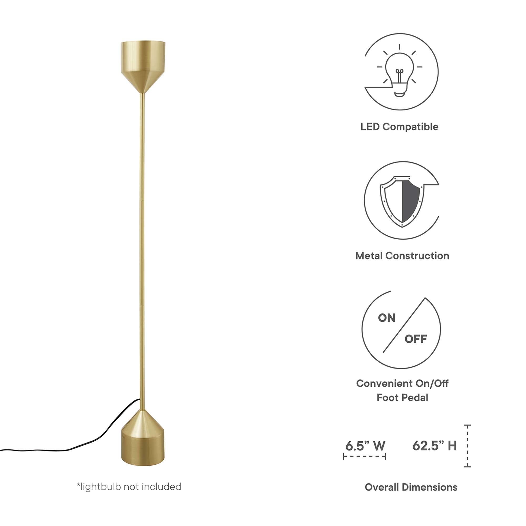Lampe de sol debout Kara