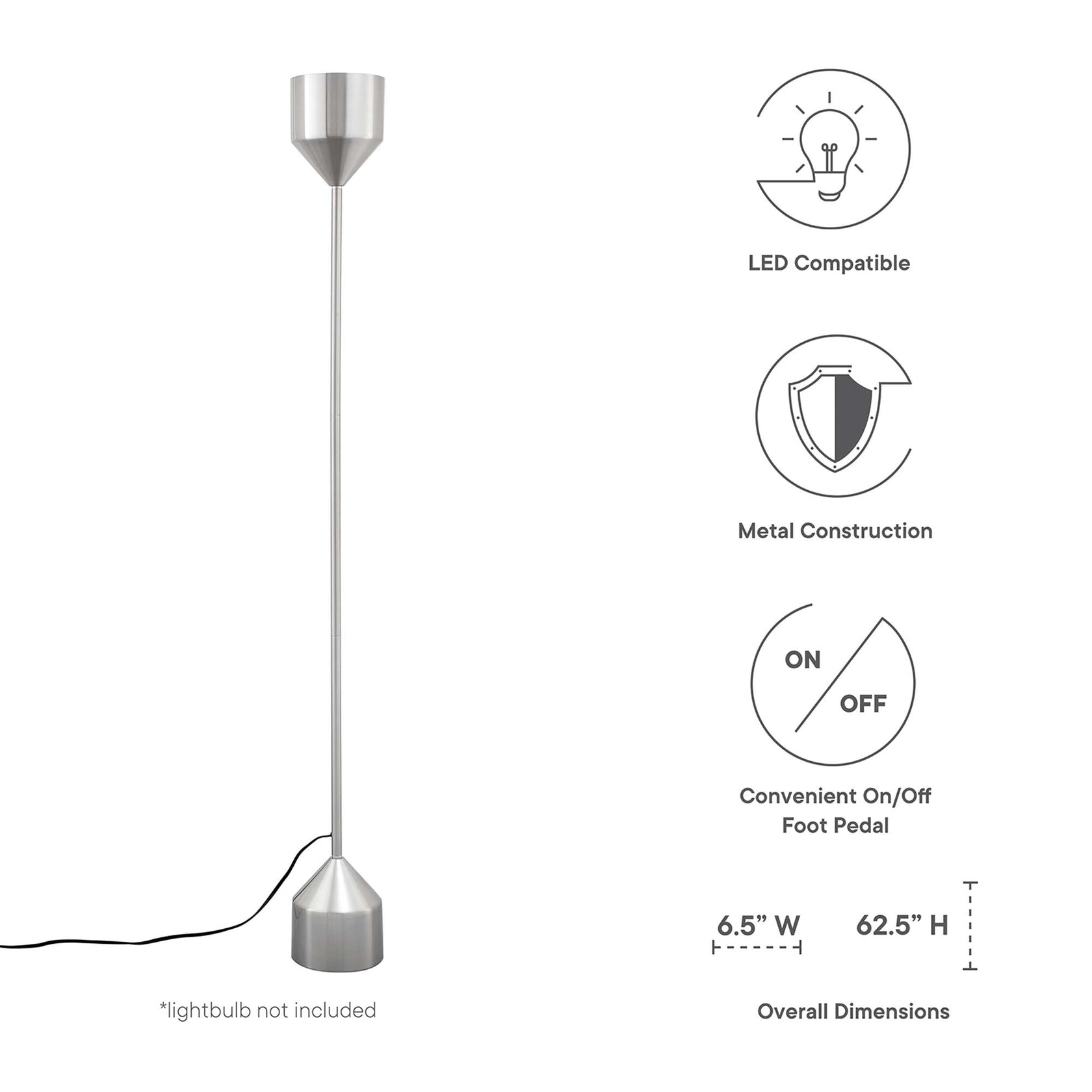 Lampe de sol debout Kara