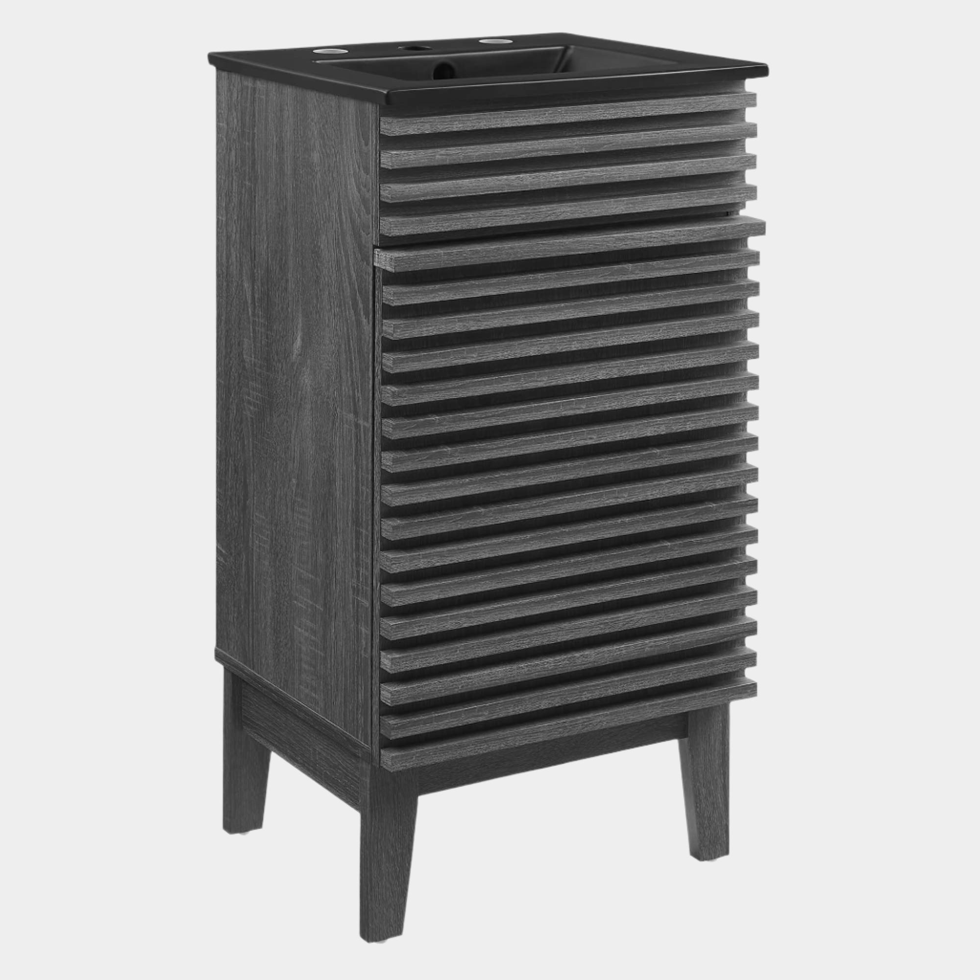 Render Bathroom Vanity with Black Basin Included