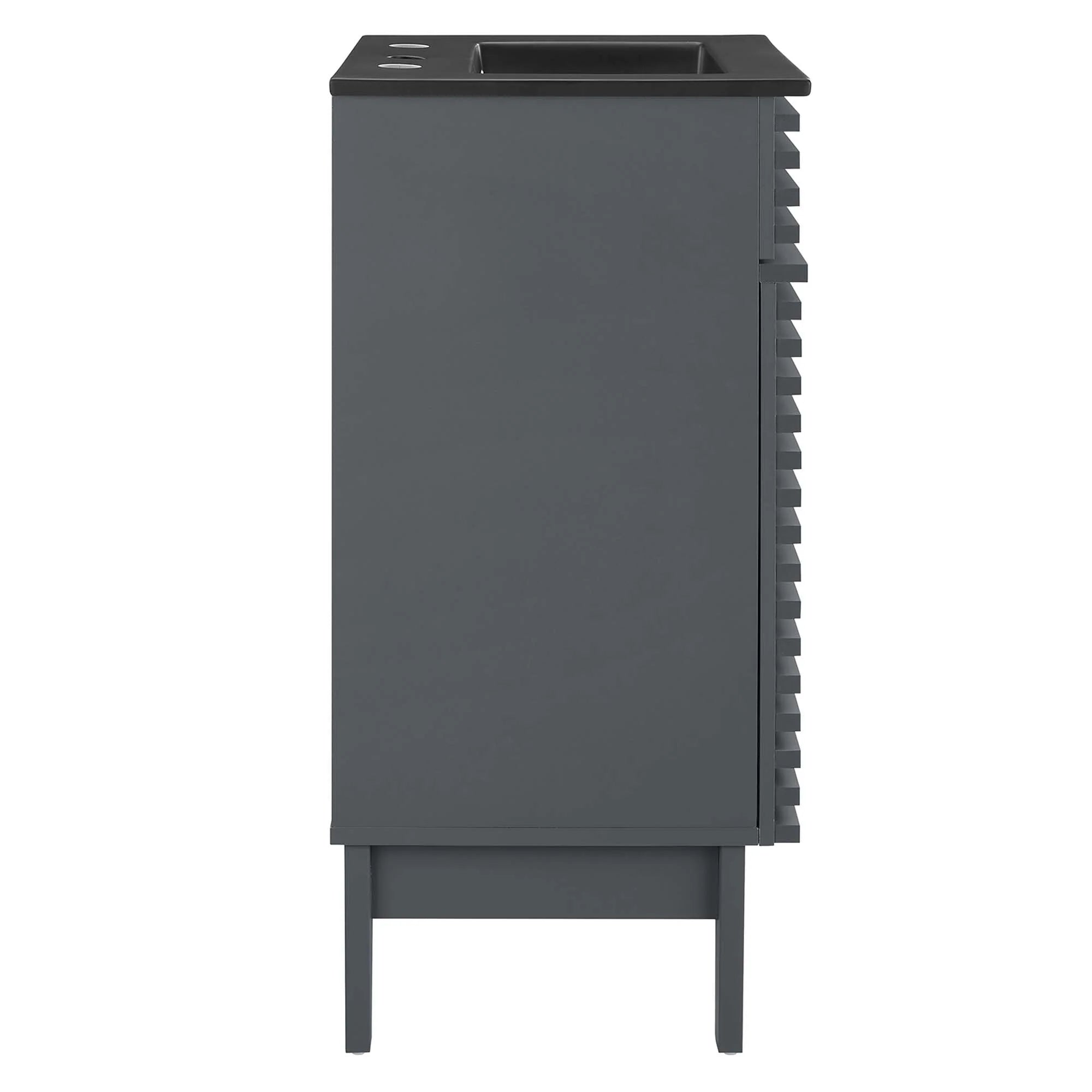 Render Bathroom Vanity with Black Basin Included