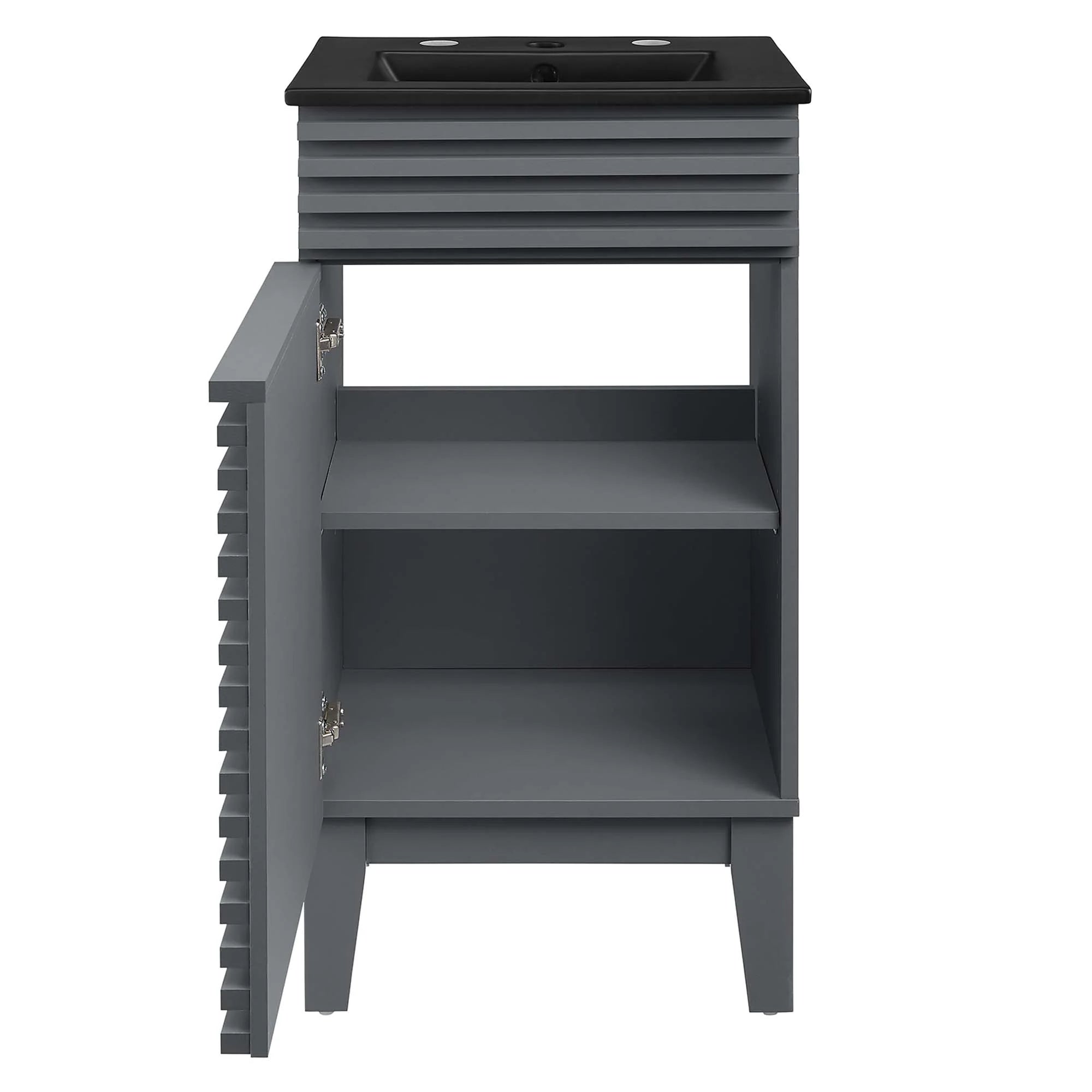 Render Bathroom Vanity with Black Basin Included