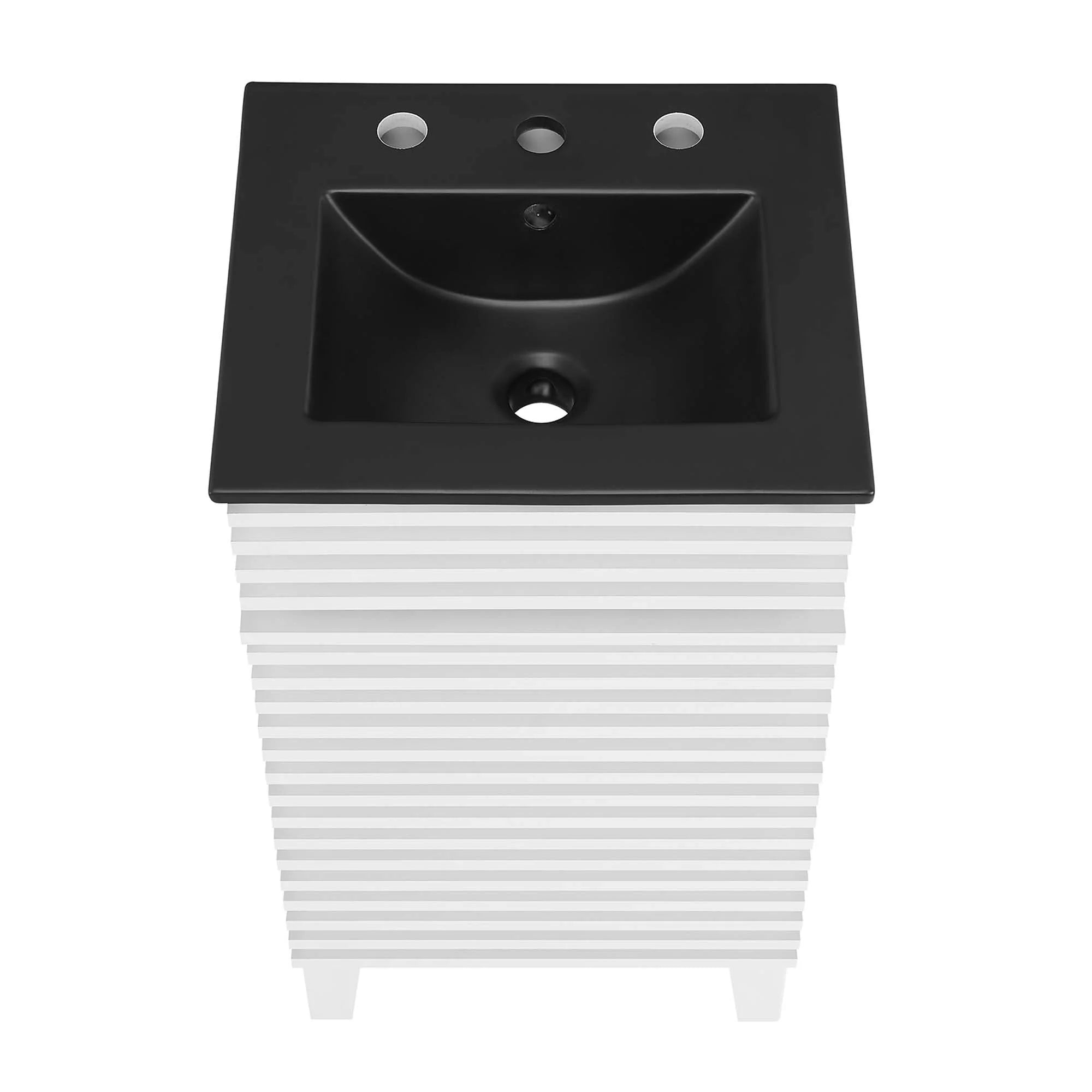 Render Bathroom Vanity with Black Basin Included