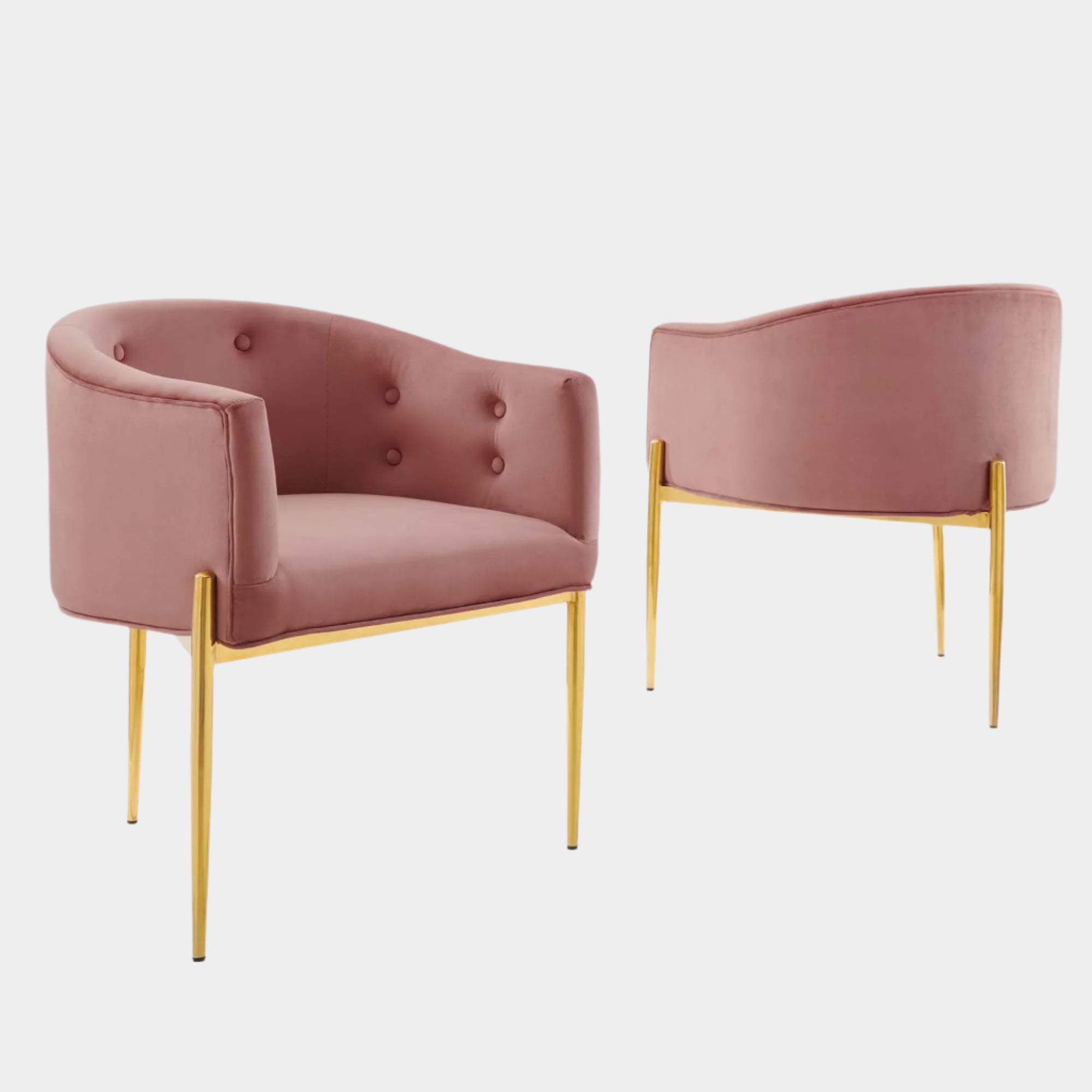 Fauteuil de salon en velours Ponder Performance