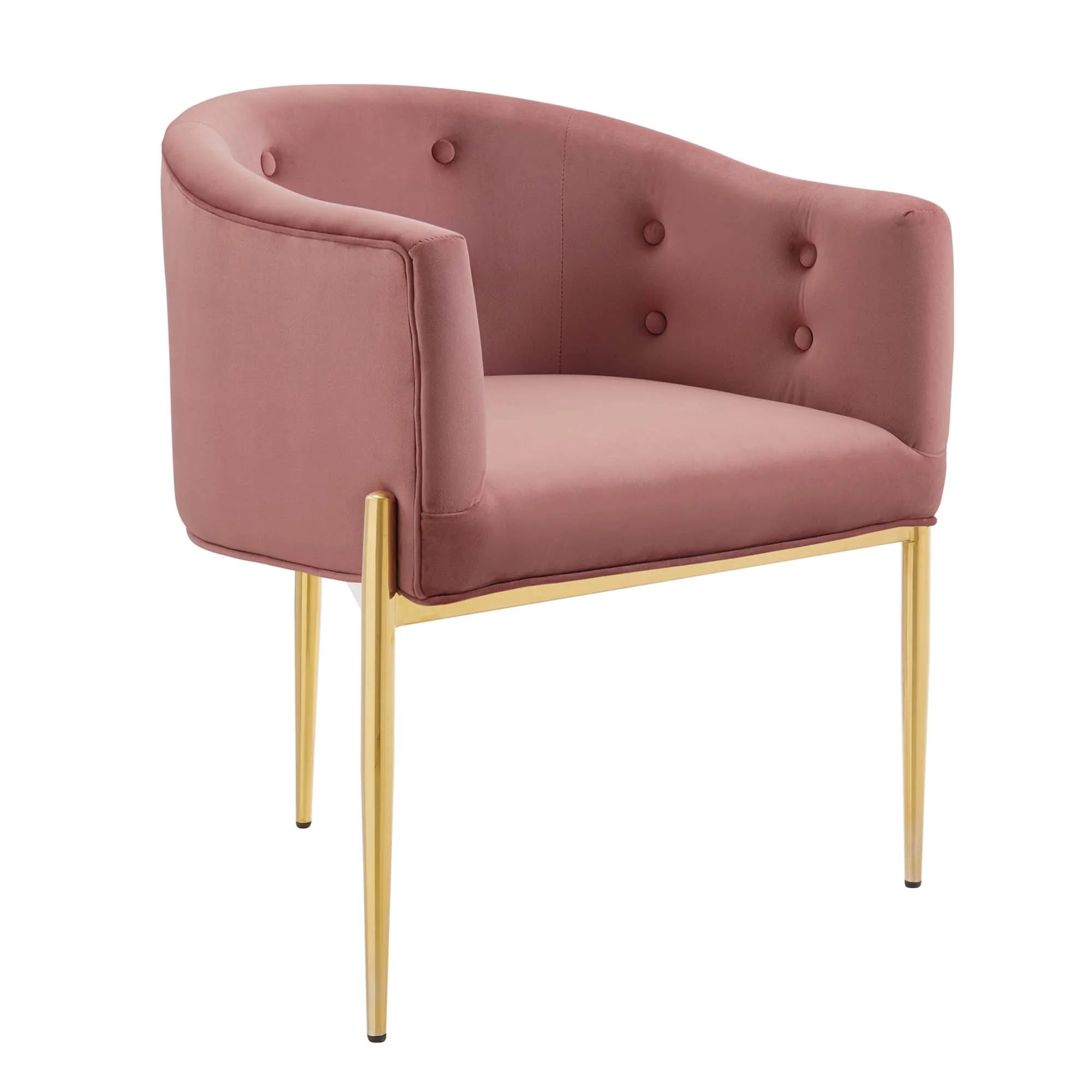 Fauteuil de salon en velours Ponder Performance