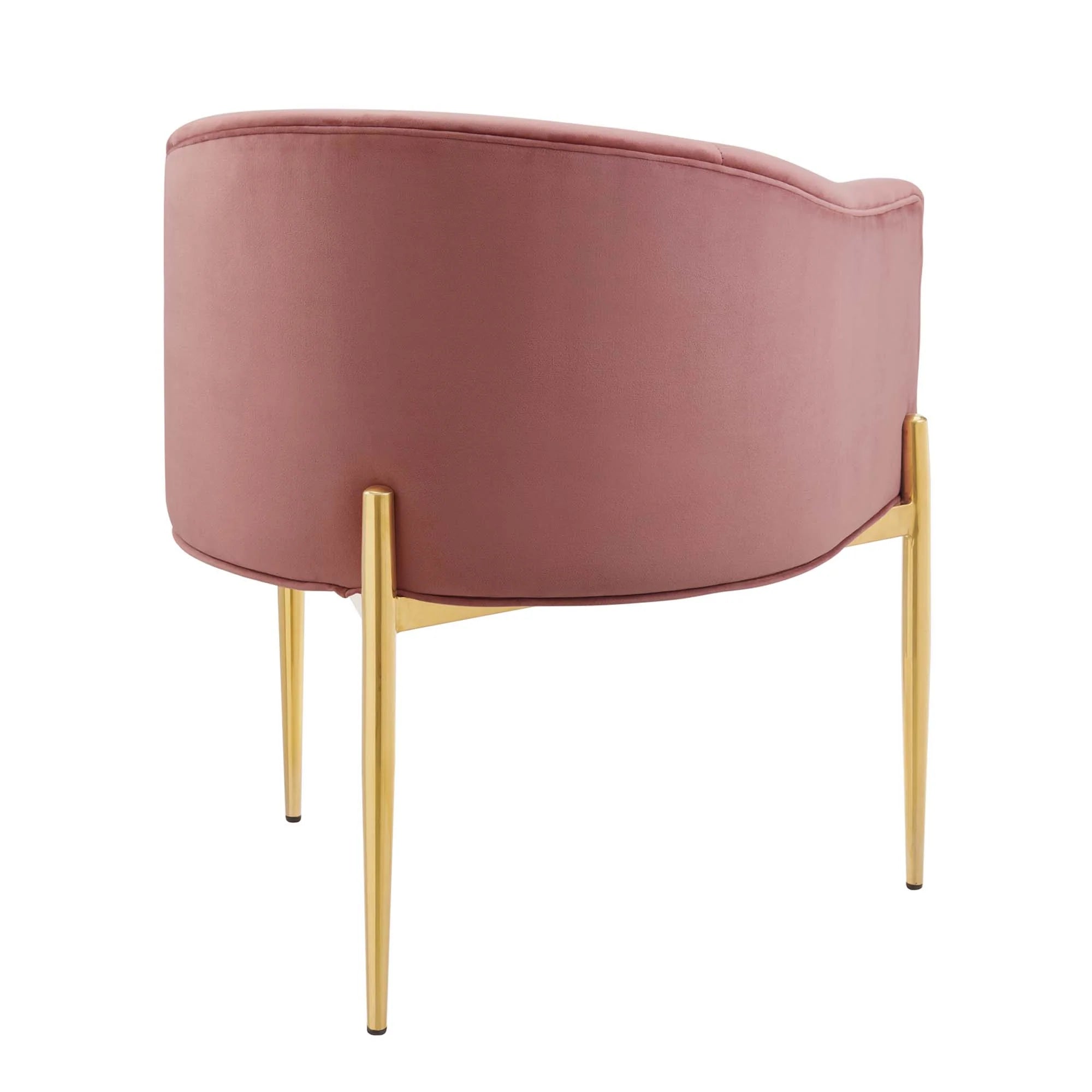 Fauteuil de salon en velours Ponder Performance