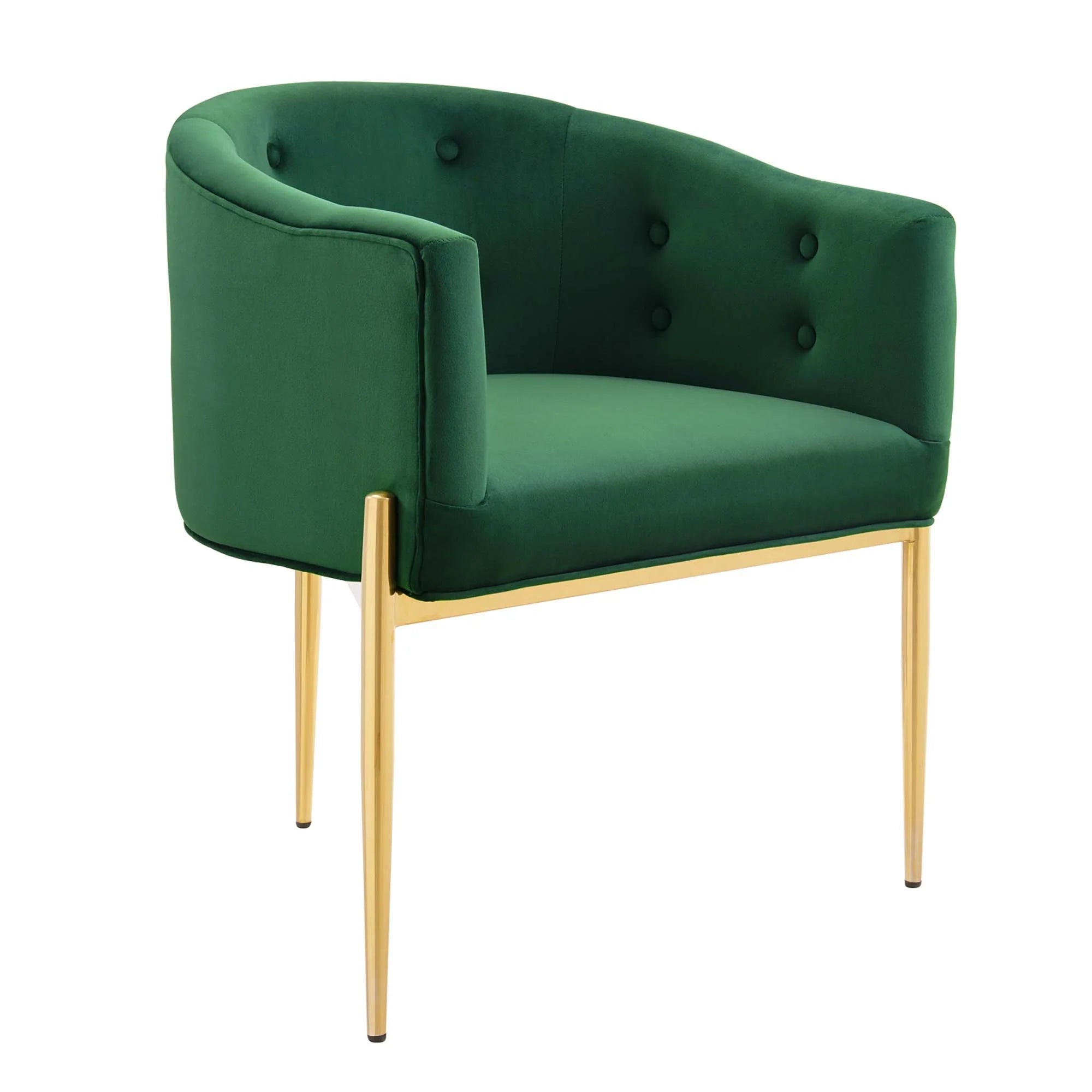 Fauteuil de salon en velours Ponder Performance