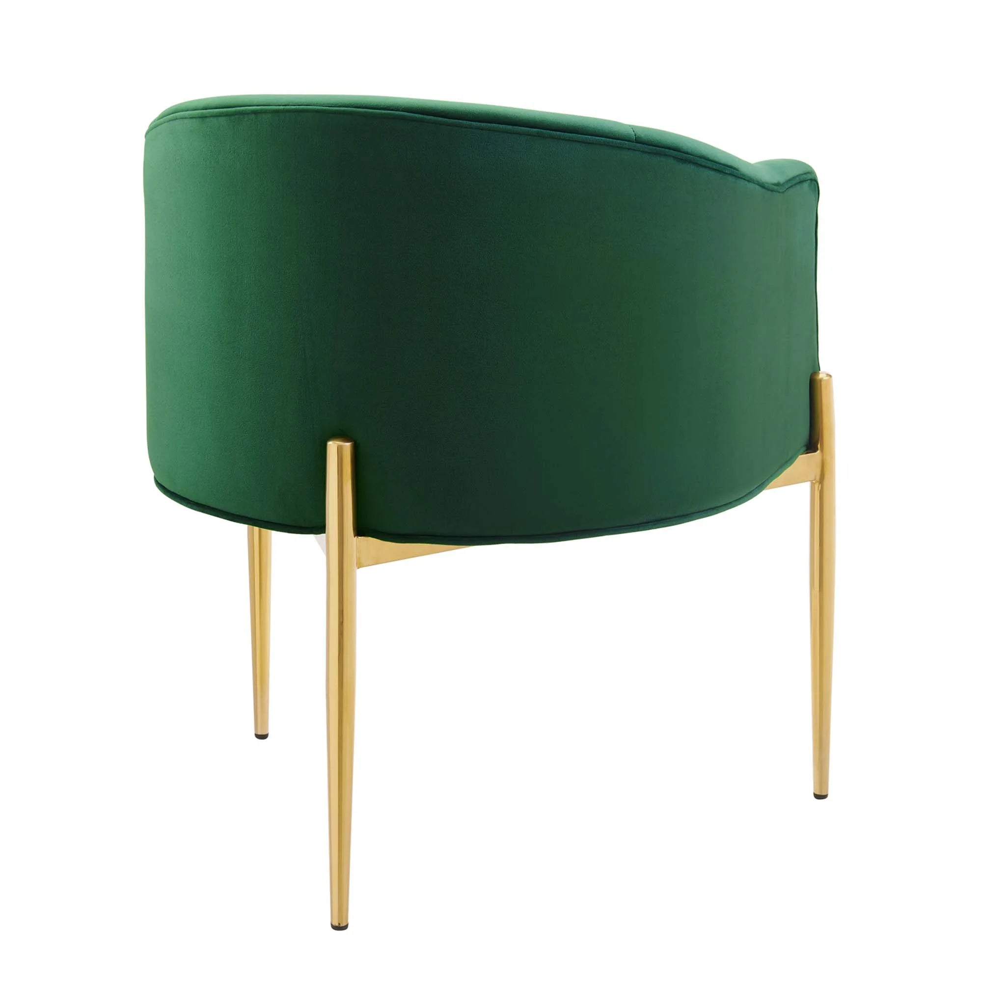 Fauteuil de salon en velours Ponder Performance
