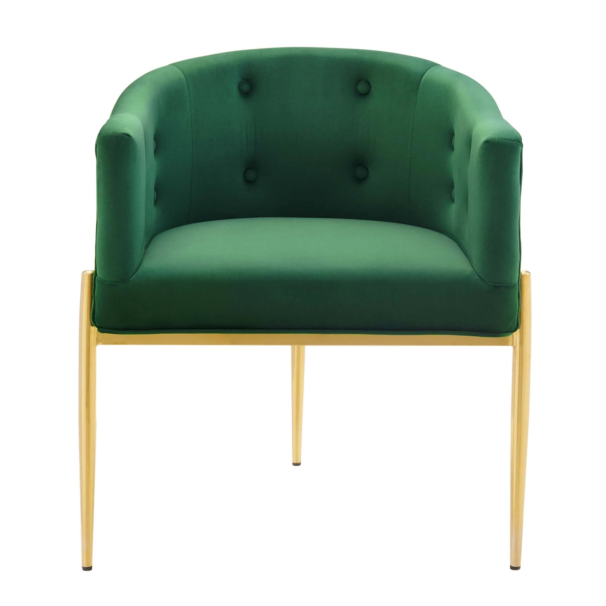 Fauteuil de salon en velours Ponder Performance