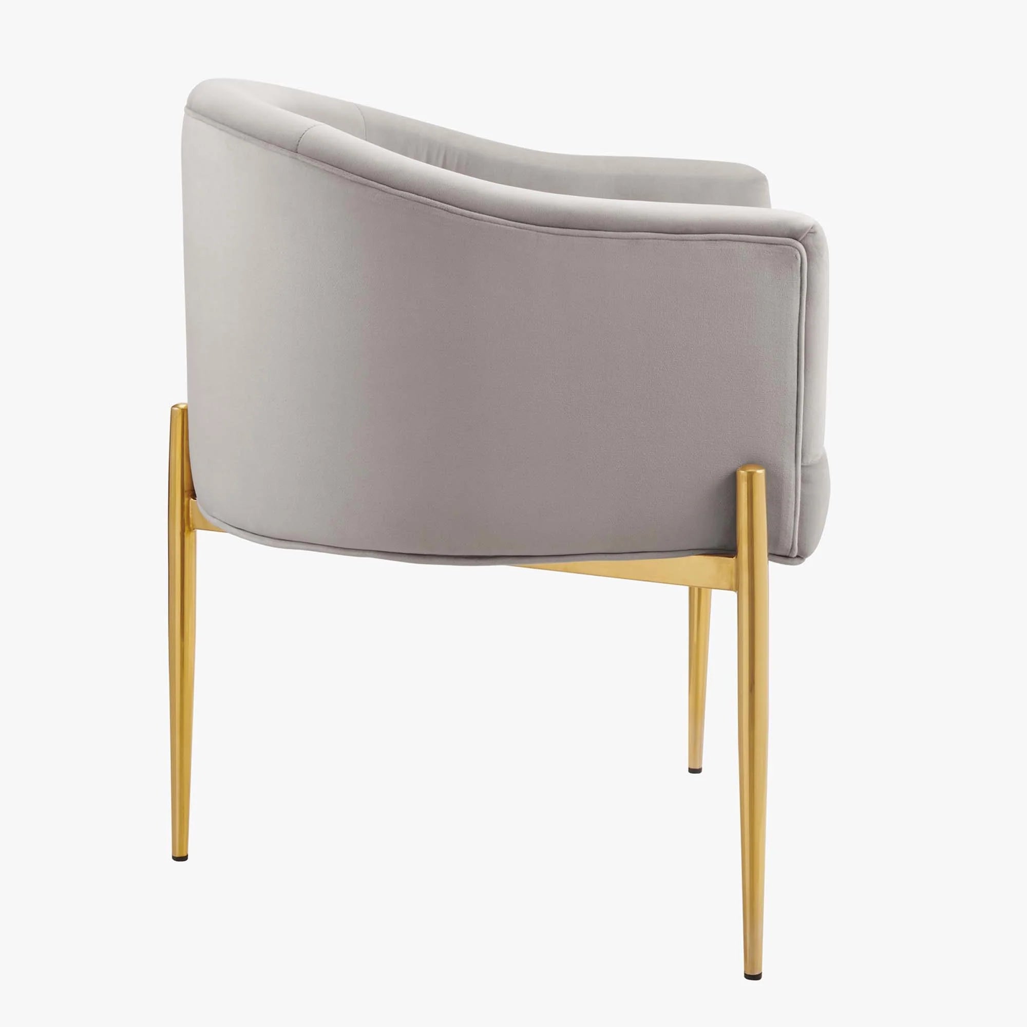 Fauteuil de salon en velours Ponder Performance
