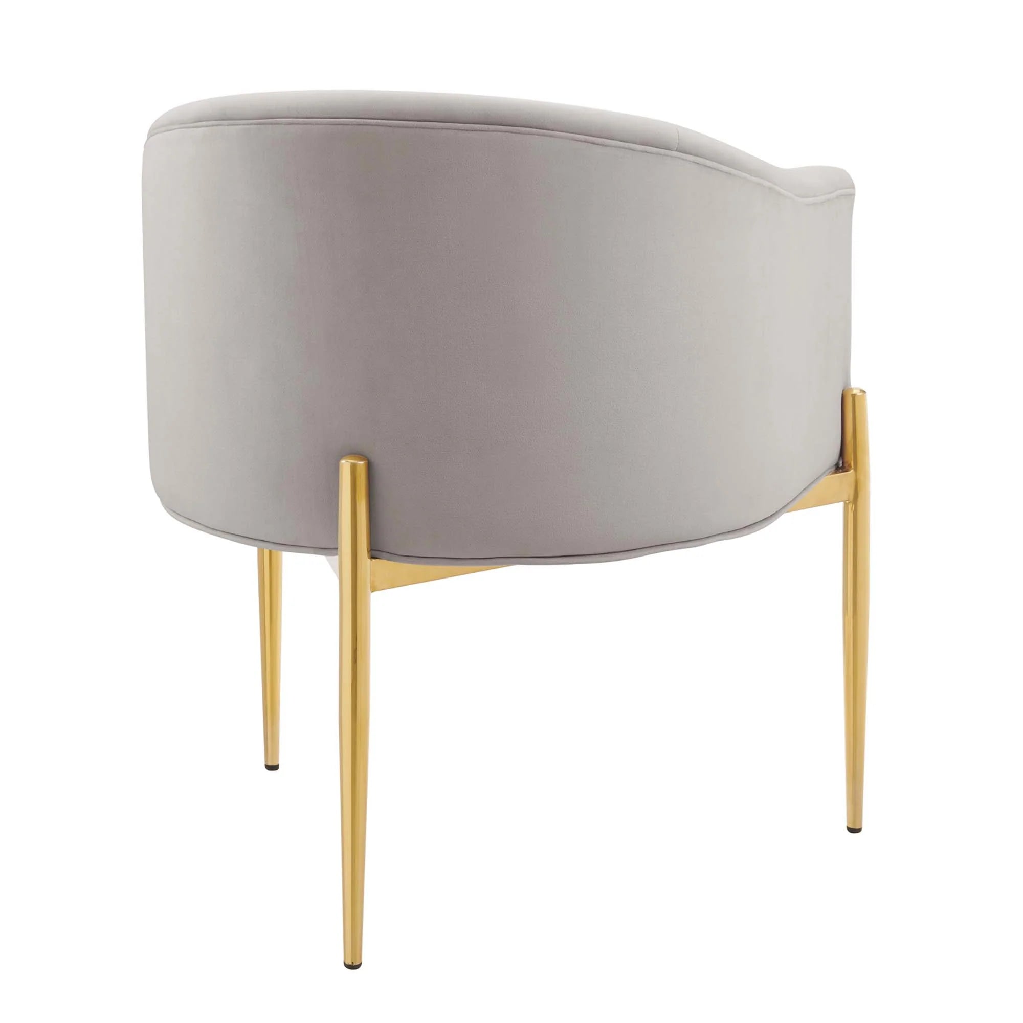 Fauteuil de salon en velours Ponder Performance