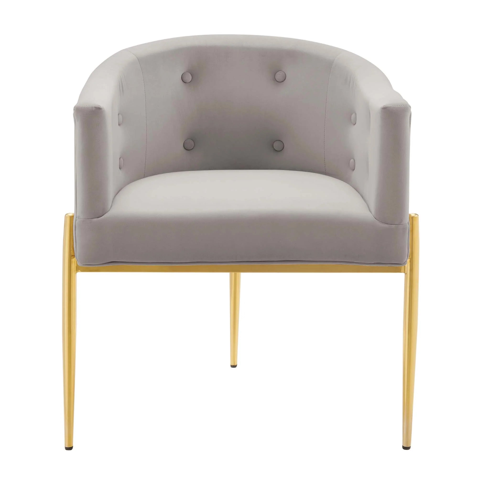 Fauteuil de salon en velours Ponder Performance