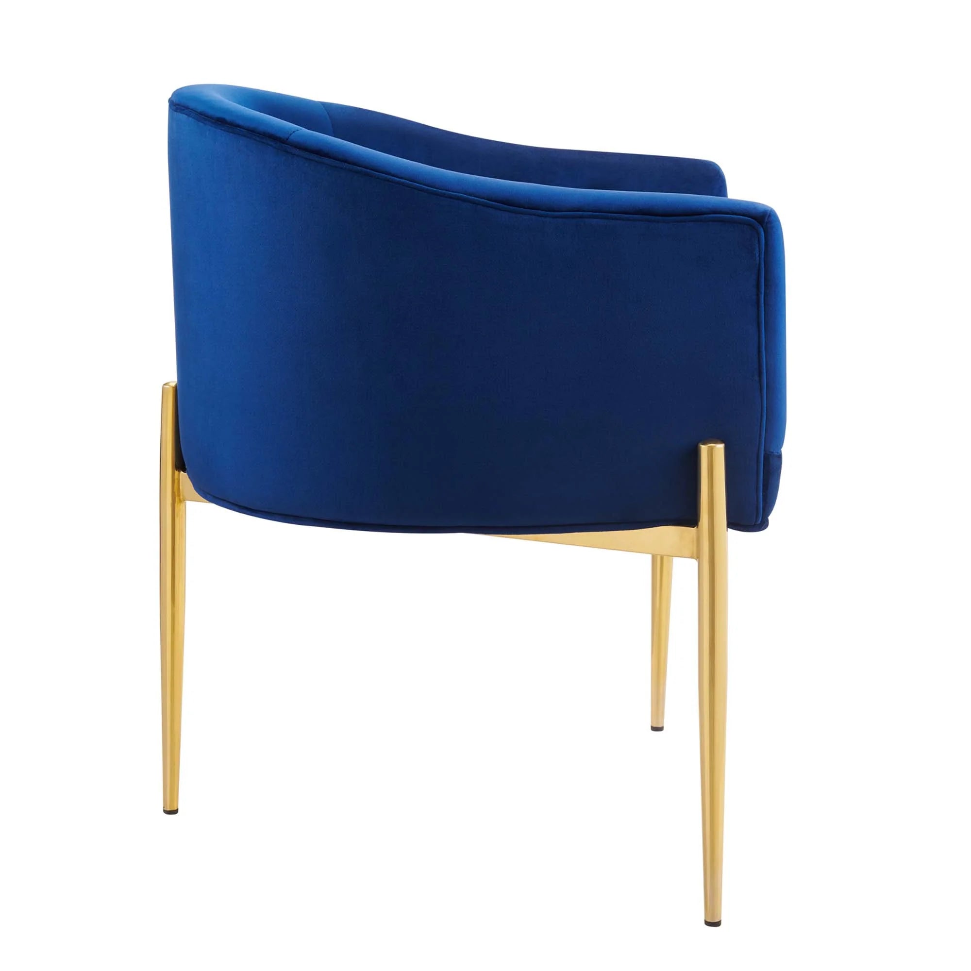 Fauteuil de salon en velours Ponder Performance