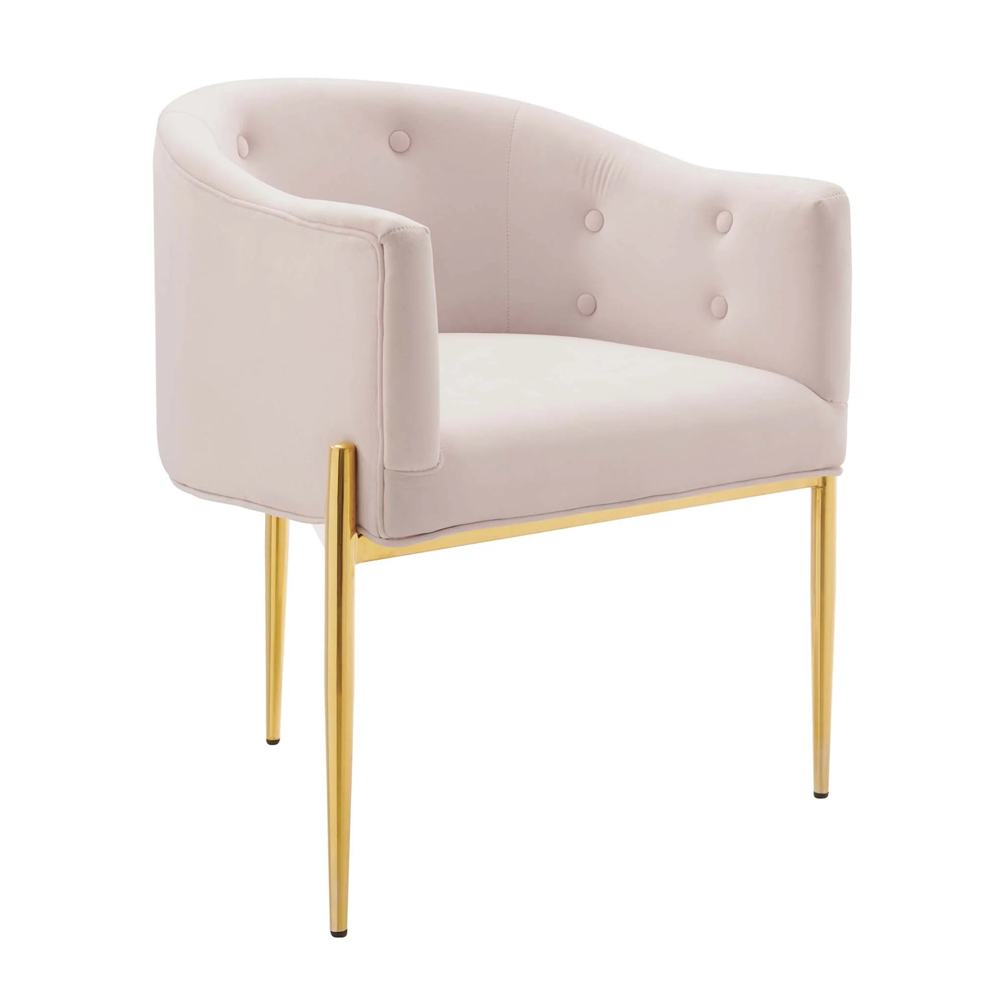 Fauteuil de salon en velours Ponder Performance