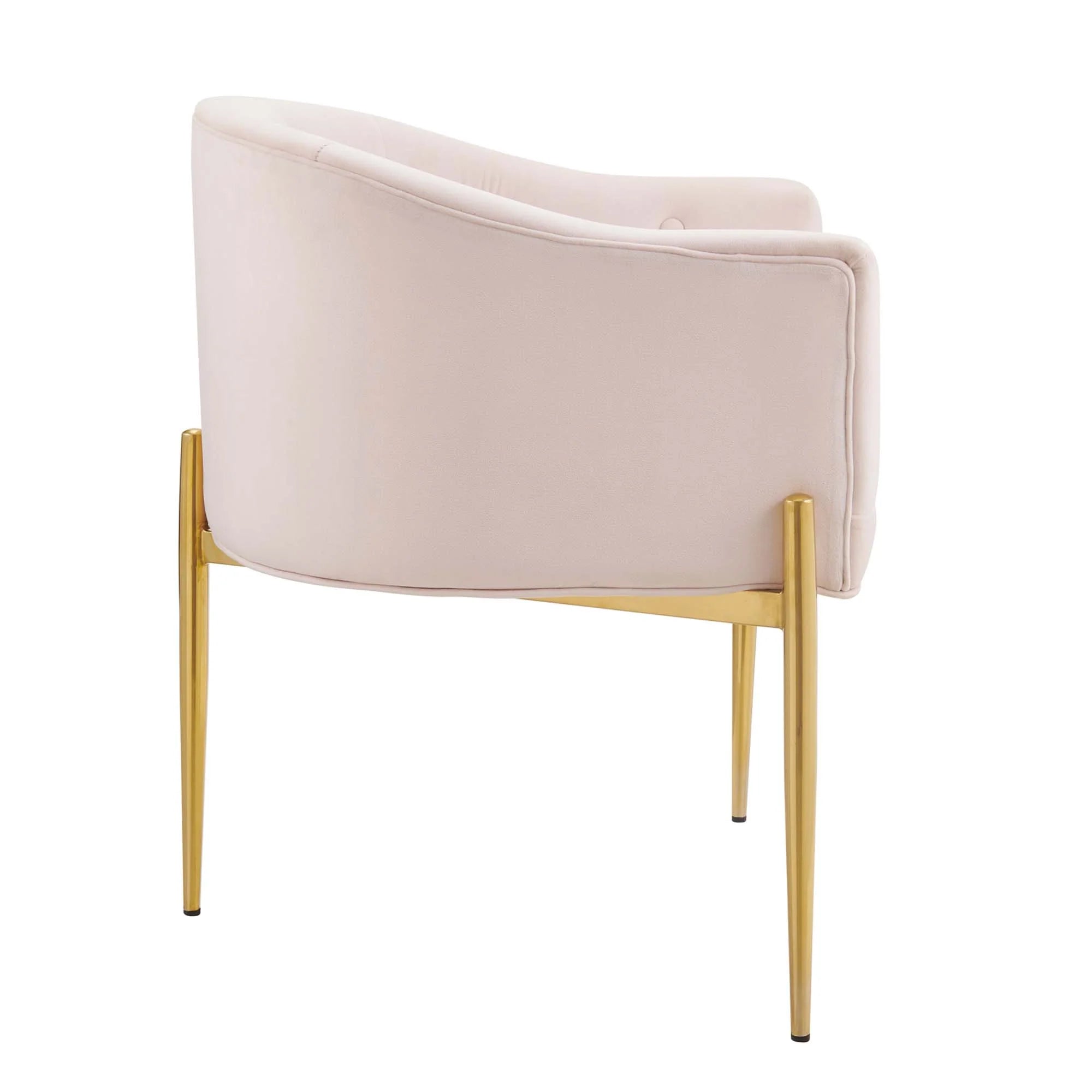 Fauteuil de salon en velours Ponder Performance