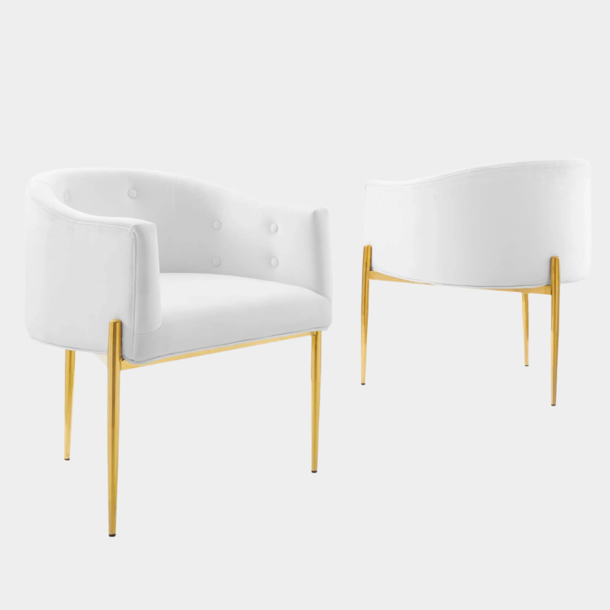 Fauteuil de salon en velours Ponder Performance