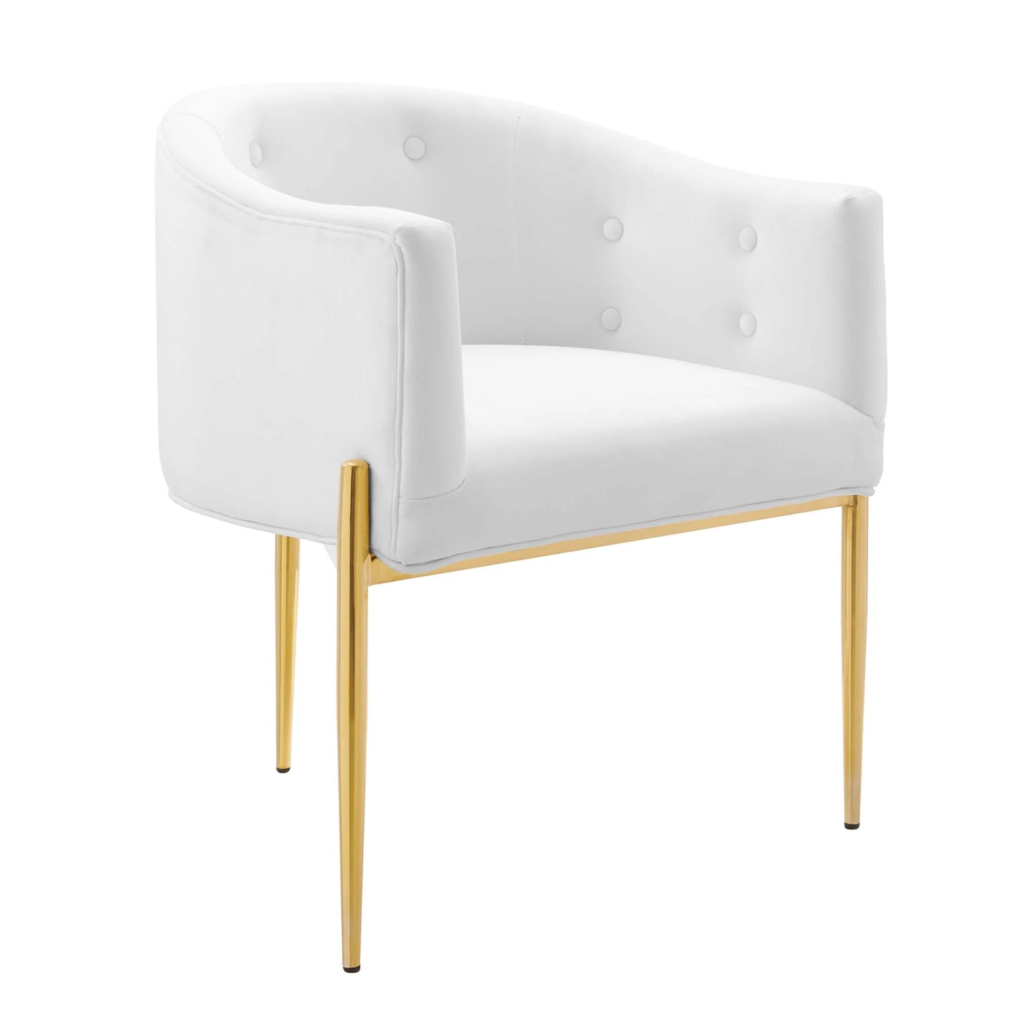 Fauteuil de salon en velours Ponder Performance