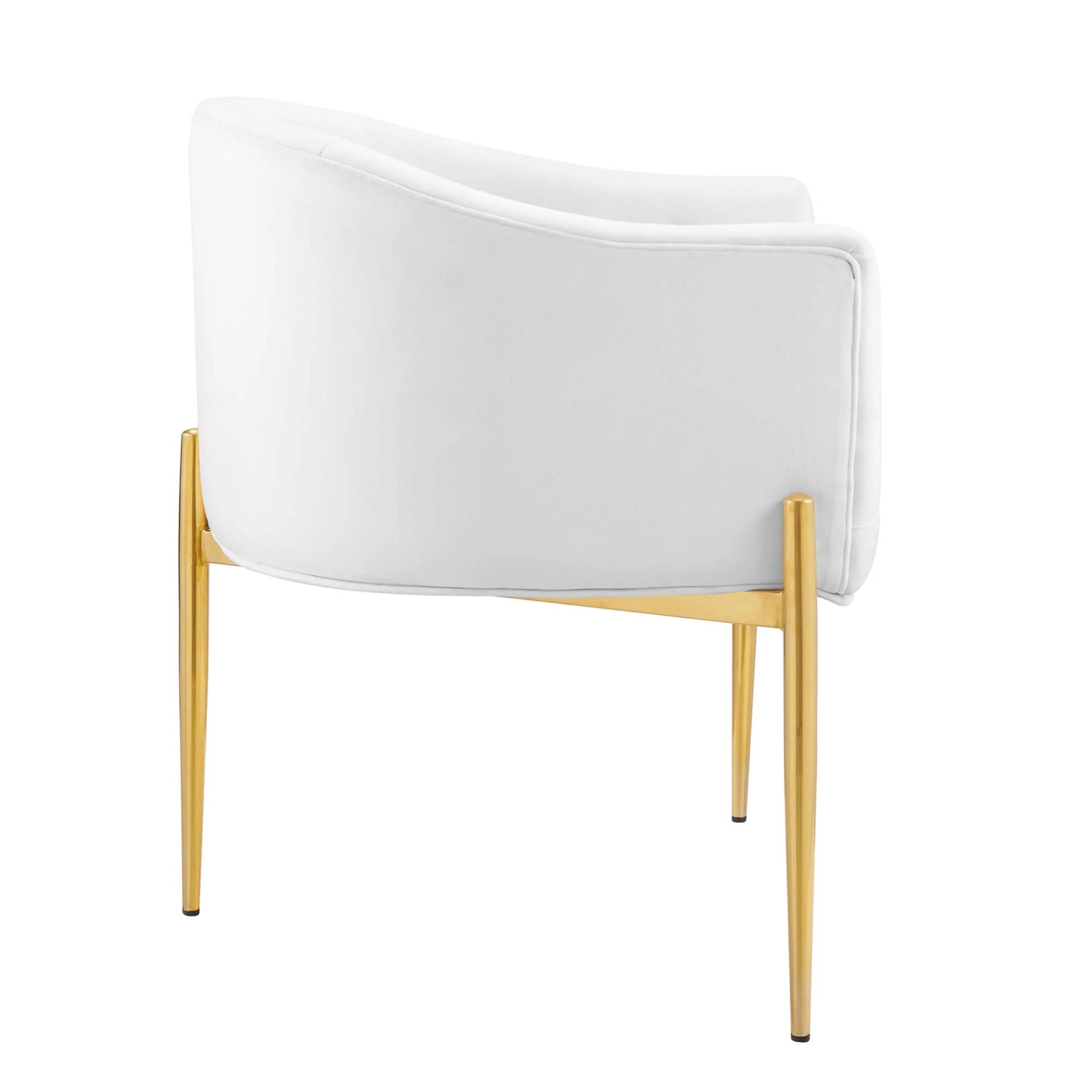 Fauteuil de salon en velours Ponder Performance