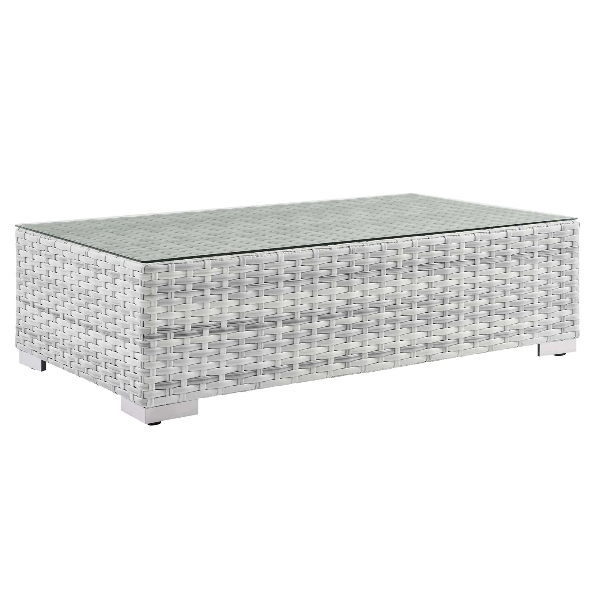 Convene 4-Piece Outdoor Patio Set in Light Gray Gray