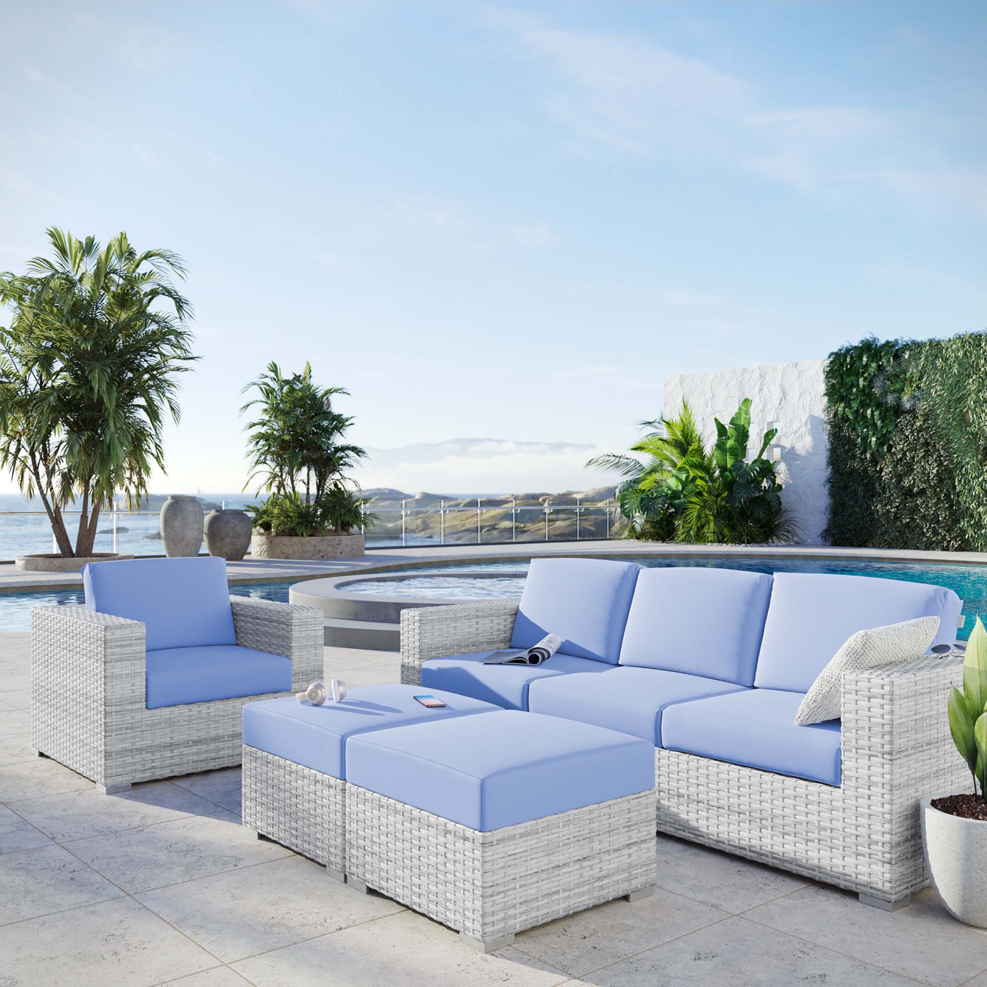 Convene 4-Piece Outdoor Patio Set
