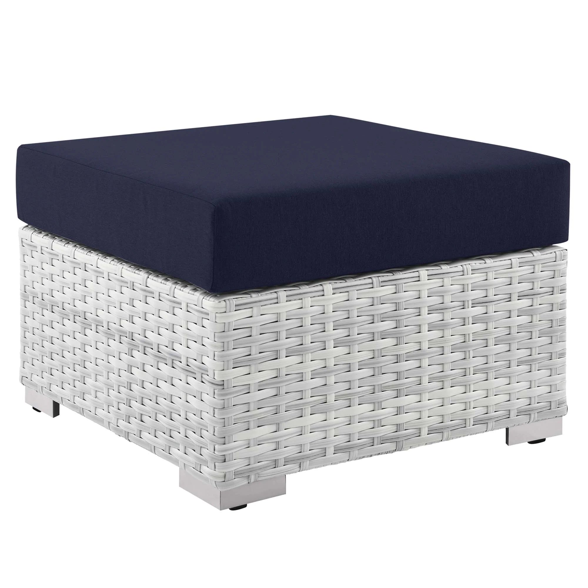 Convene 4-Piece Outdoor Patio Set in Light Gray Navy