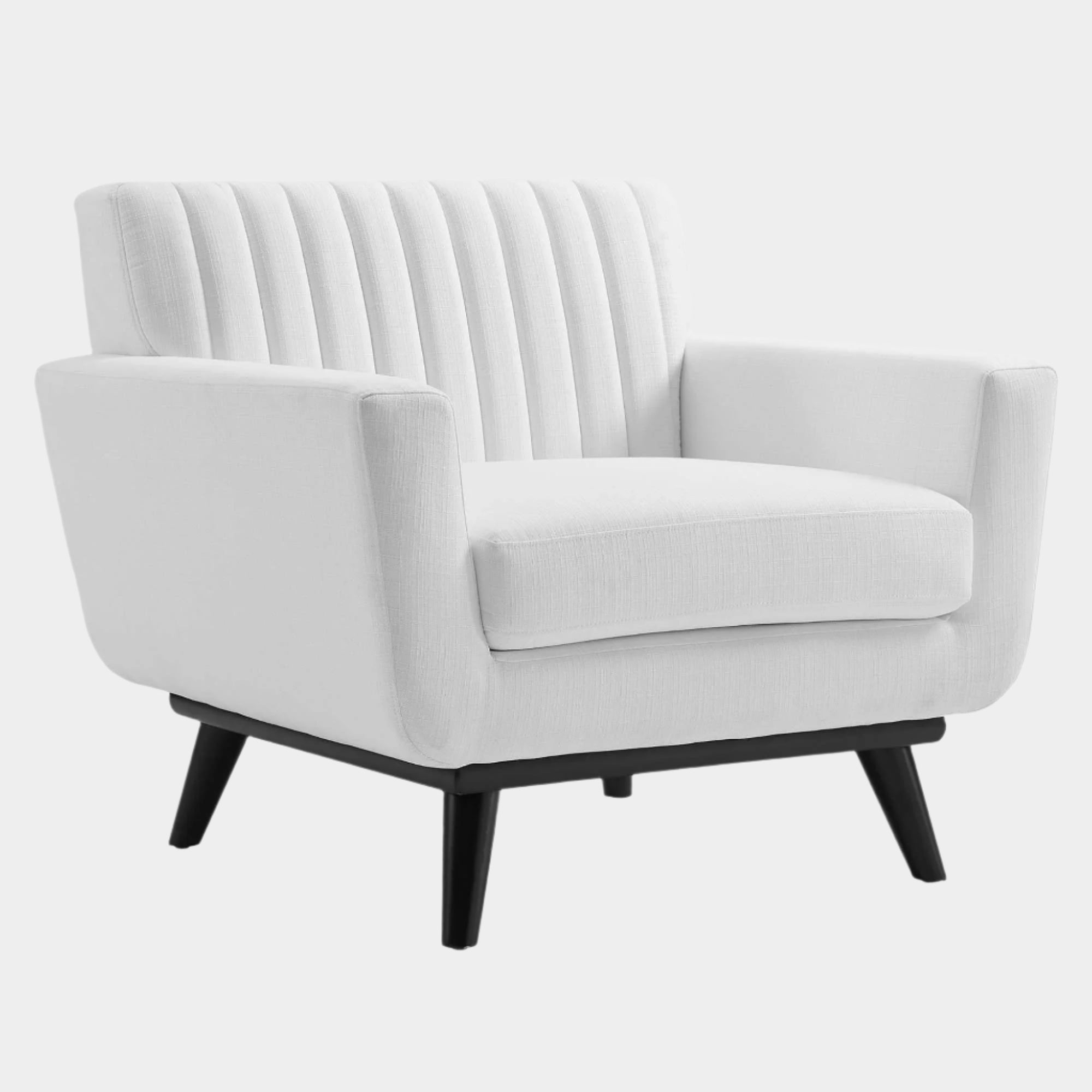 Engage Channel Tufted Fabric Armchair