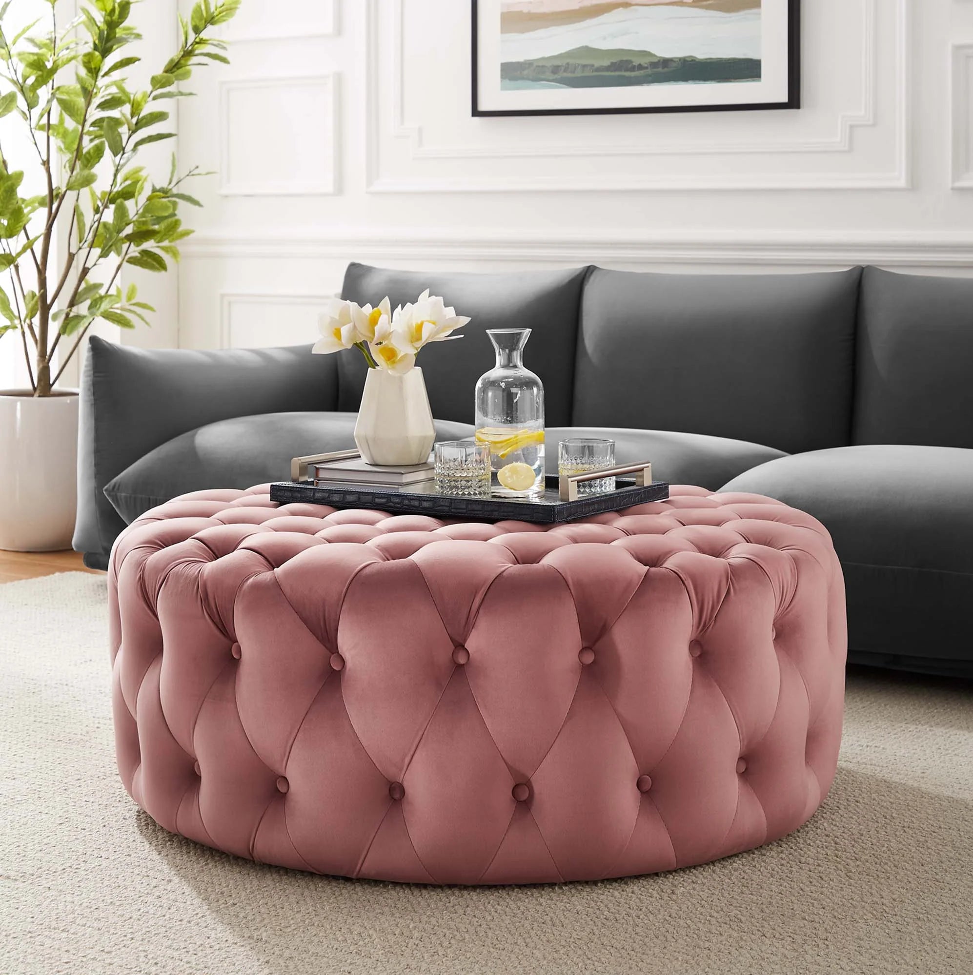 Chaise sans accoudoirs rembourrée en duvet Commix