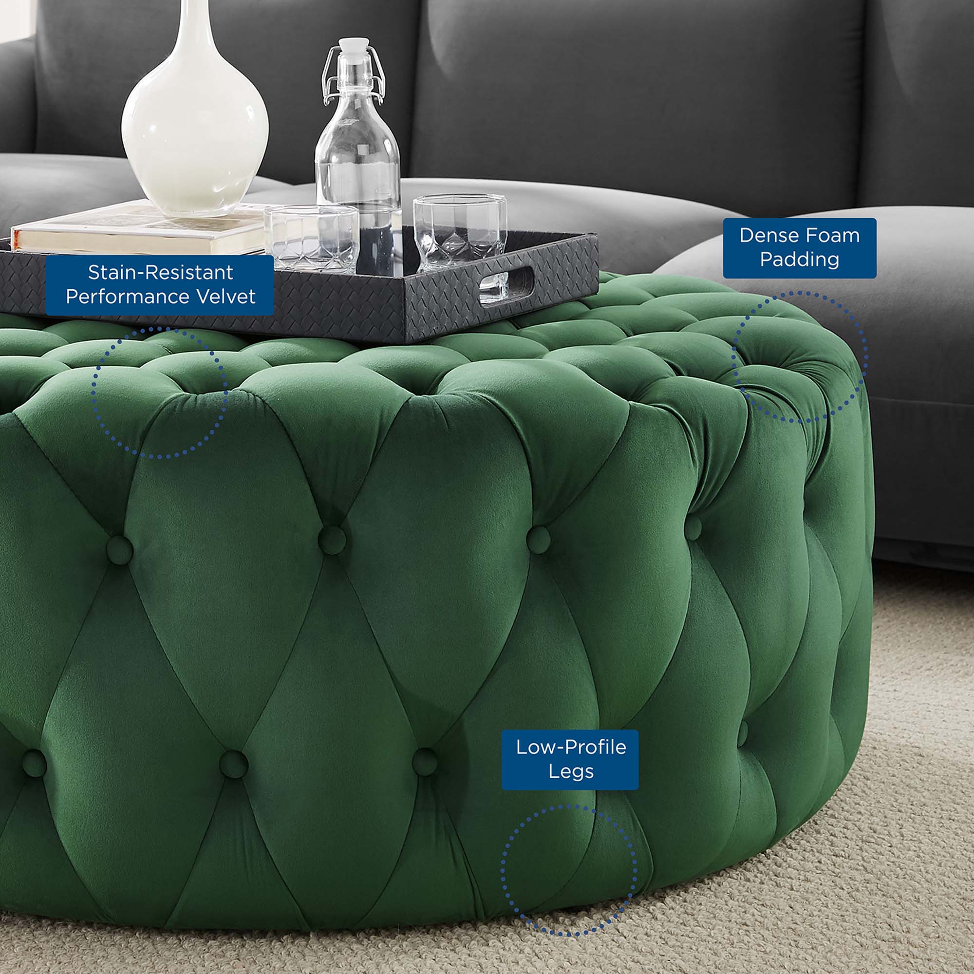 Chaise sans accoudoirs rembourrée en duvet Commix