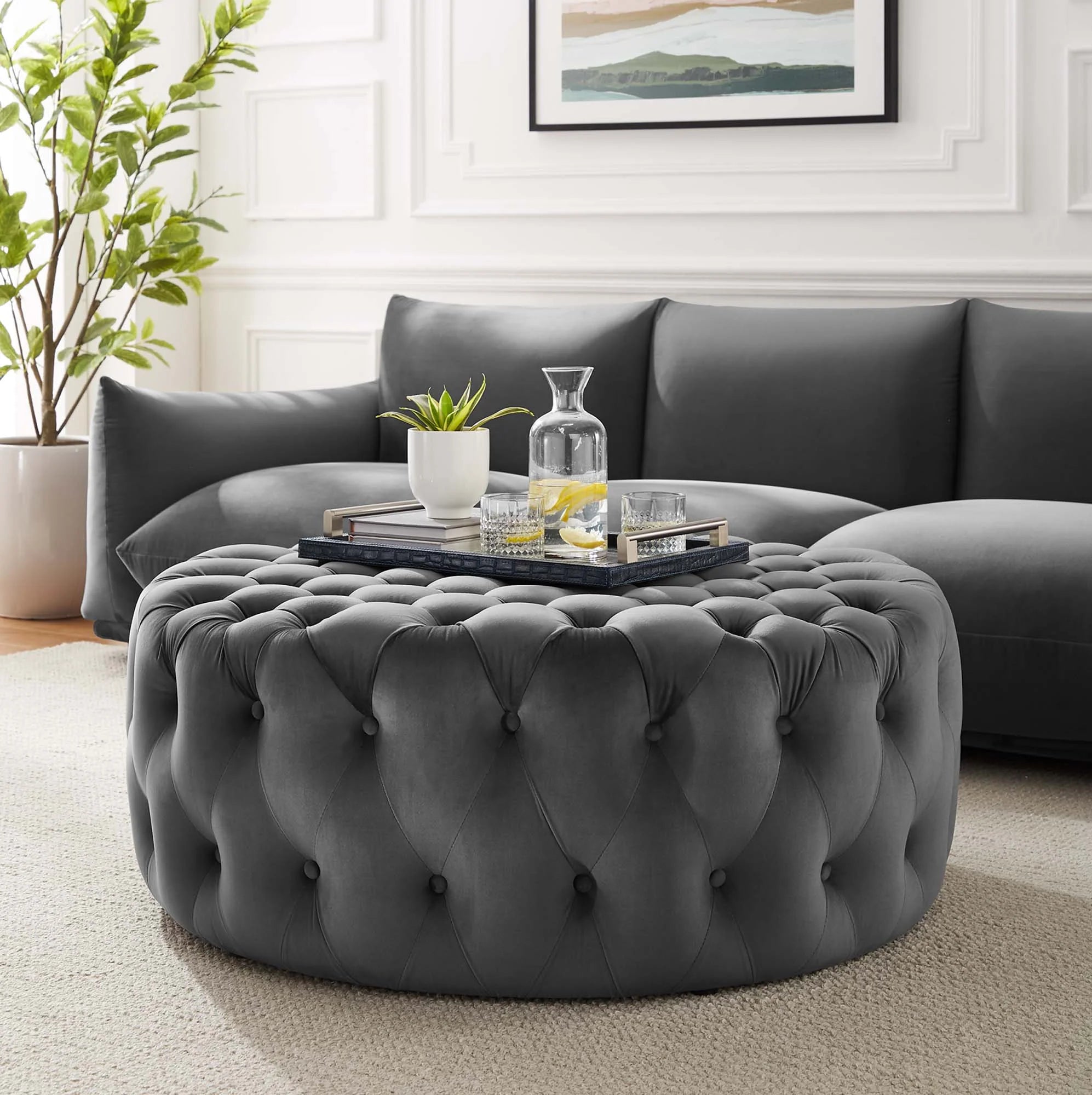 Chaise sans accoudoirs rembourrée en duvet Commix
