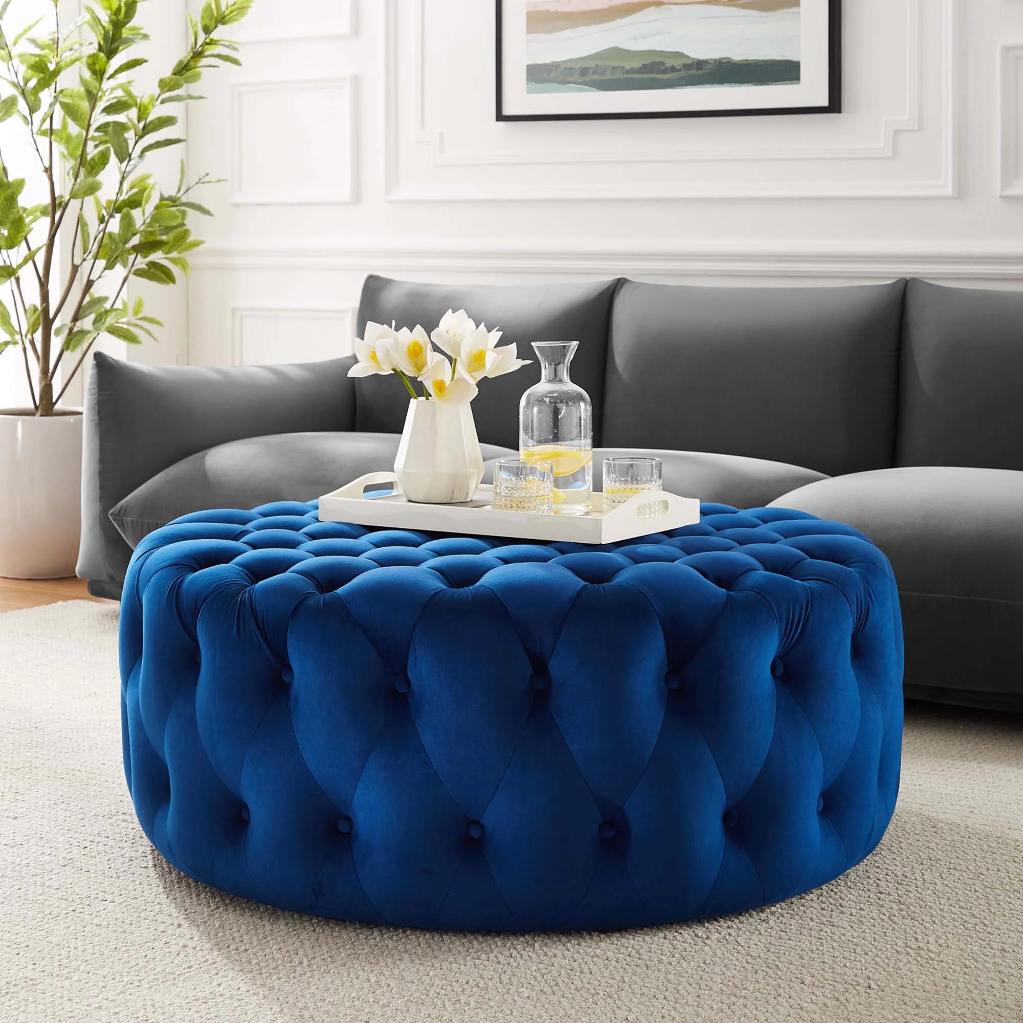 Chaise sans accoudoirs rembourrée en duvet Commix