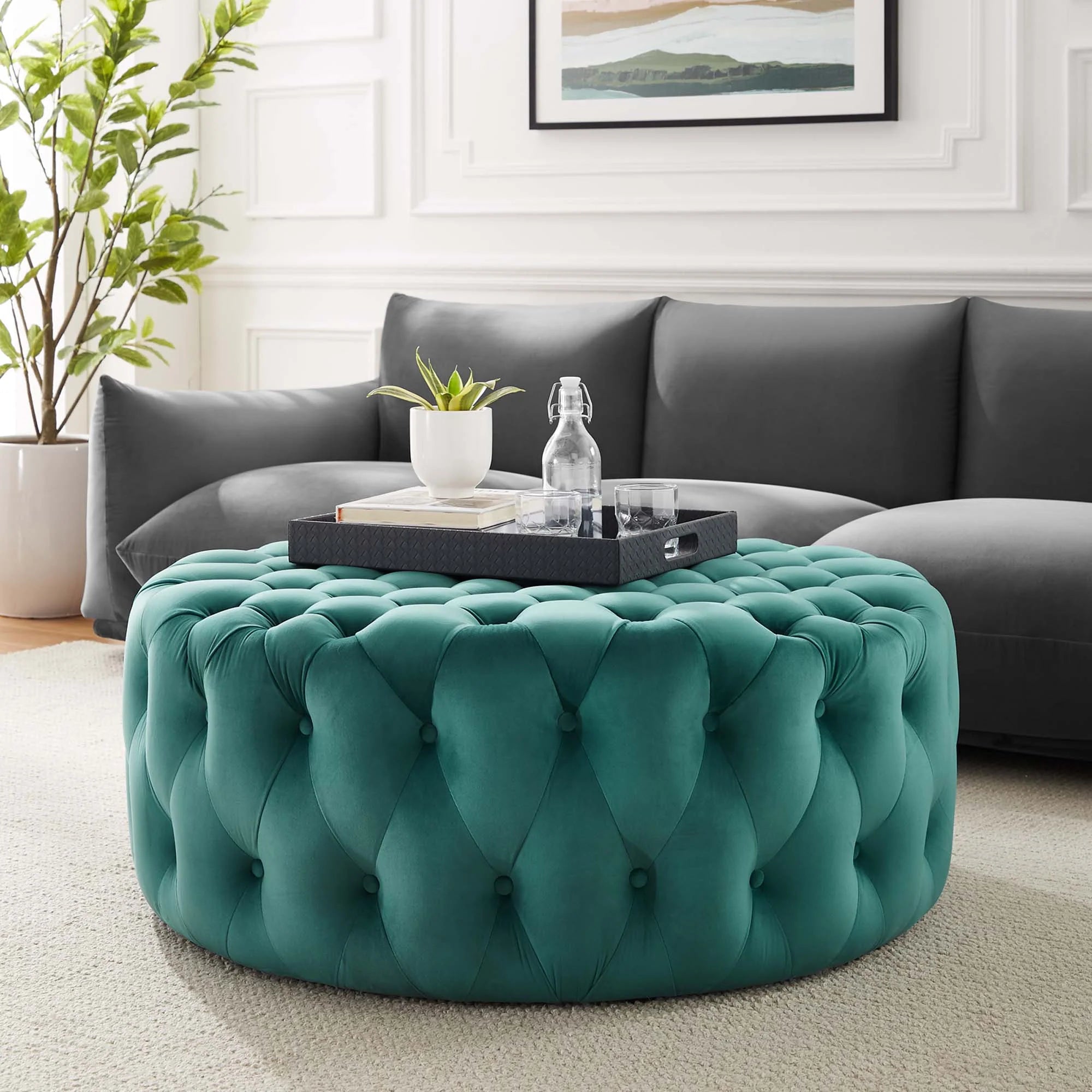 Chaise sans accoudoirs rembourrée en duvet Commix